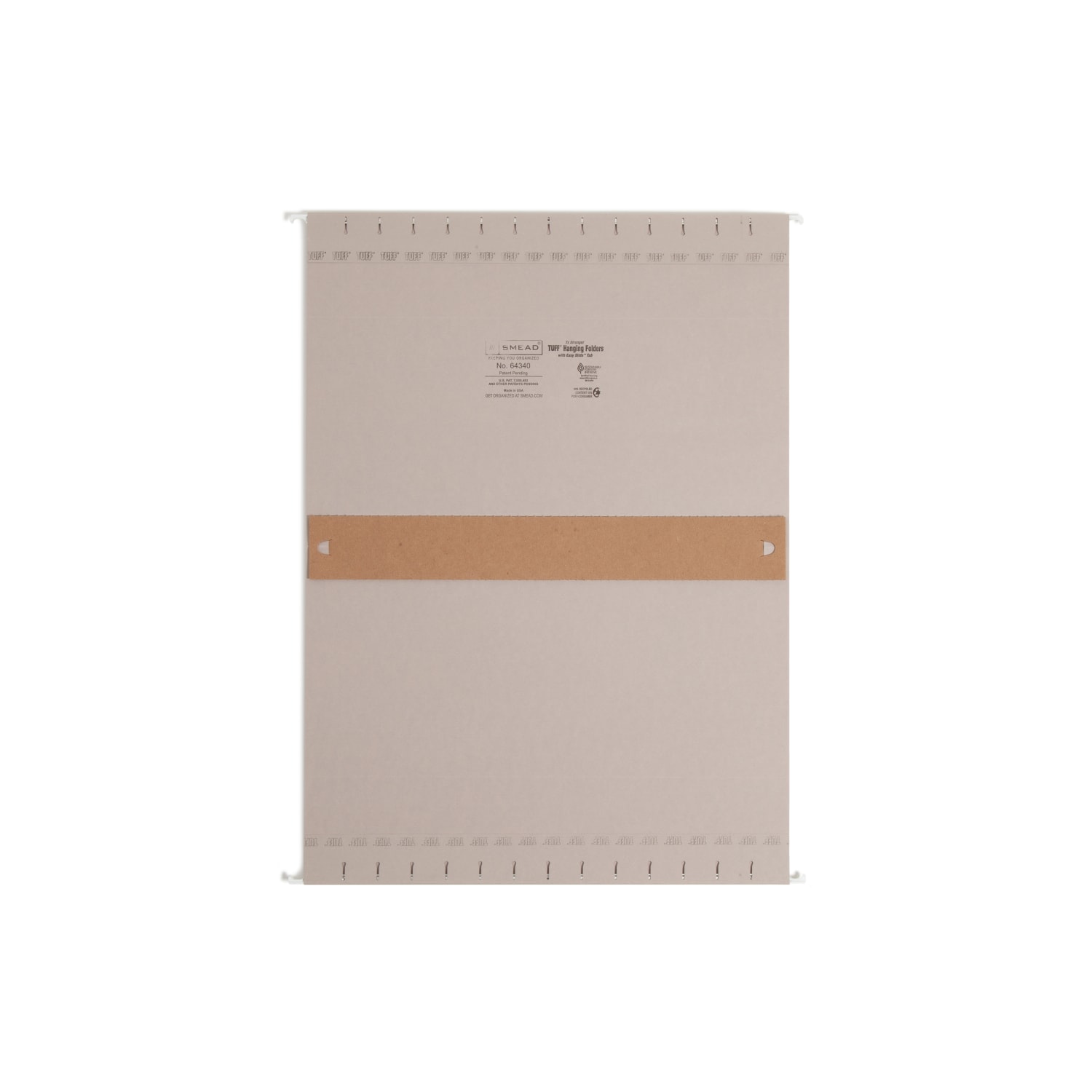 Smead TUFF Hanging Box Bottom Folder with Easy Slide Tab, 2in Expansion, Legal Size, Steel Gray, Box of 18 - Image 3