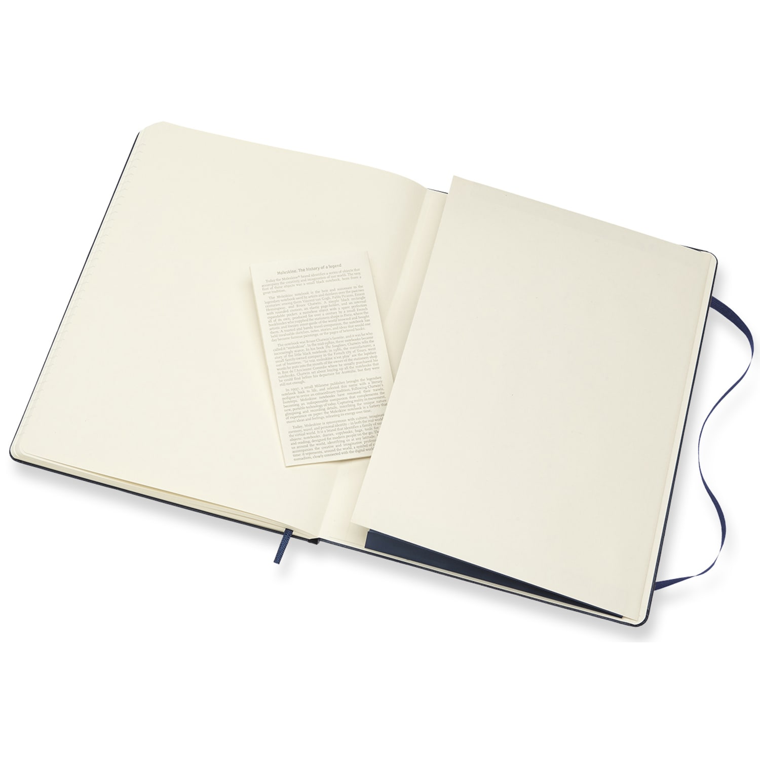 Moleskine Classic Hard Cover Notebook, 7-1/2in x 10in, Ruled, 192 Pages, Sapphire Blue - Image 5