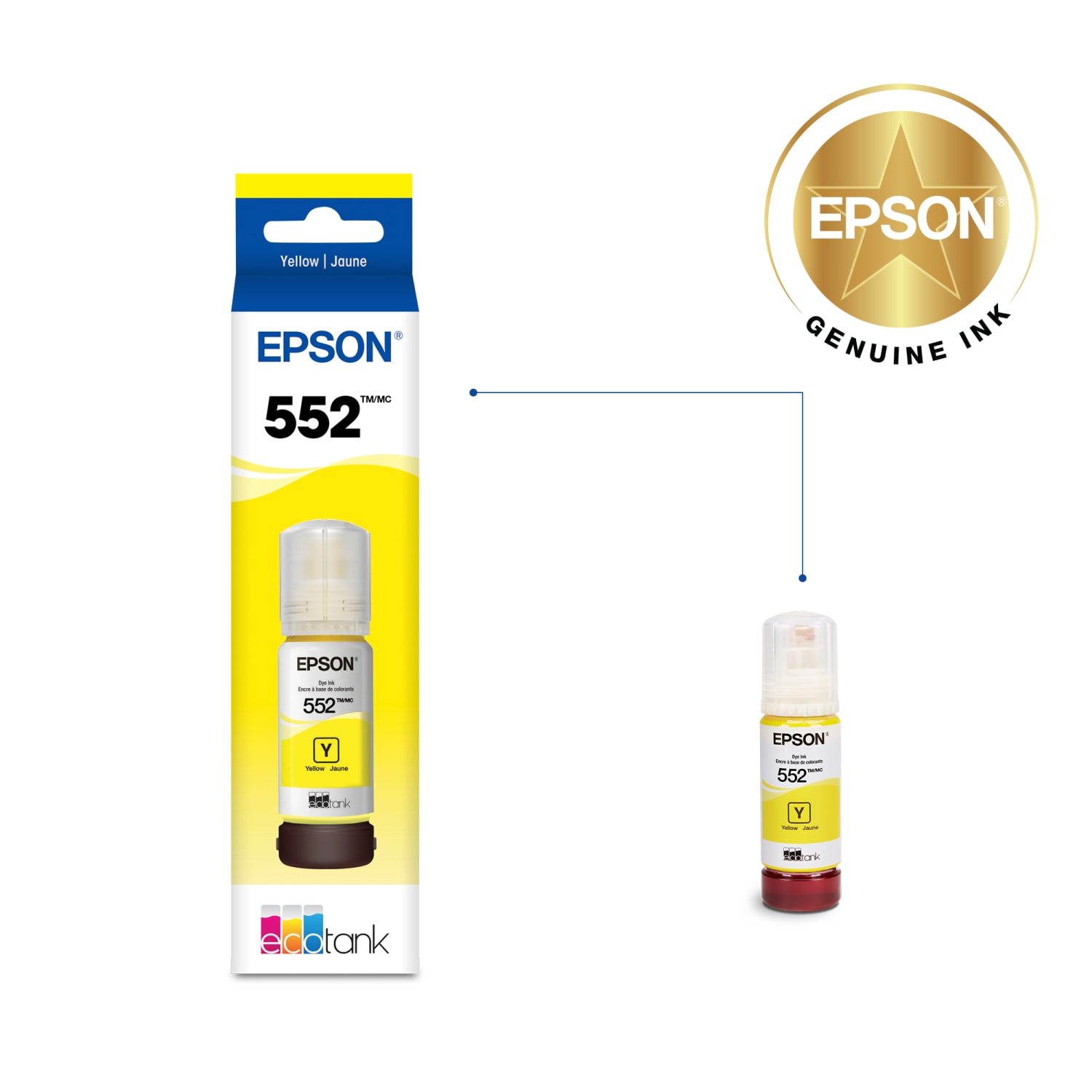 Epson 552 Claria ET Premium Yellow High-Yield Ink Bottle, T552420-S - Image 3