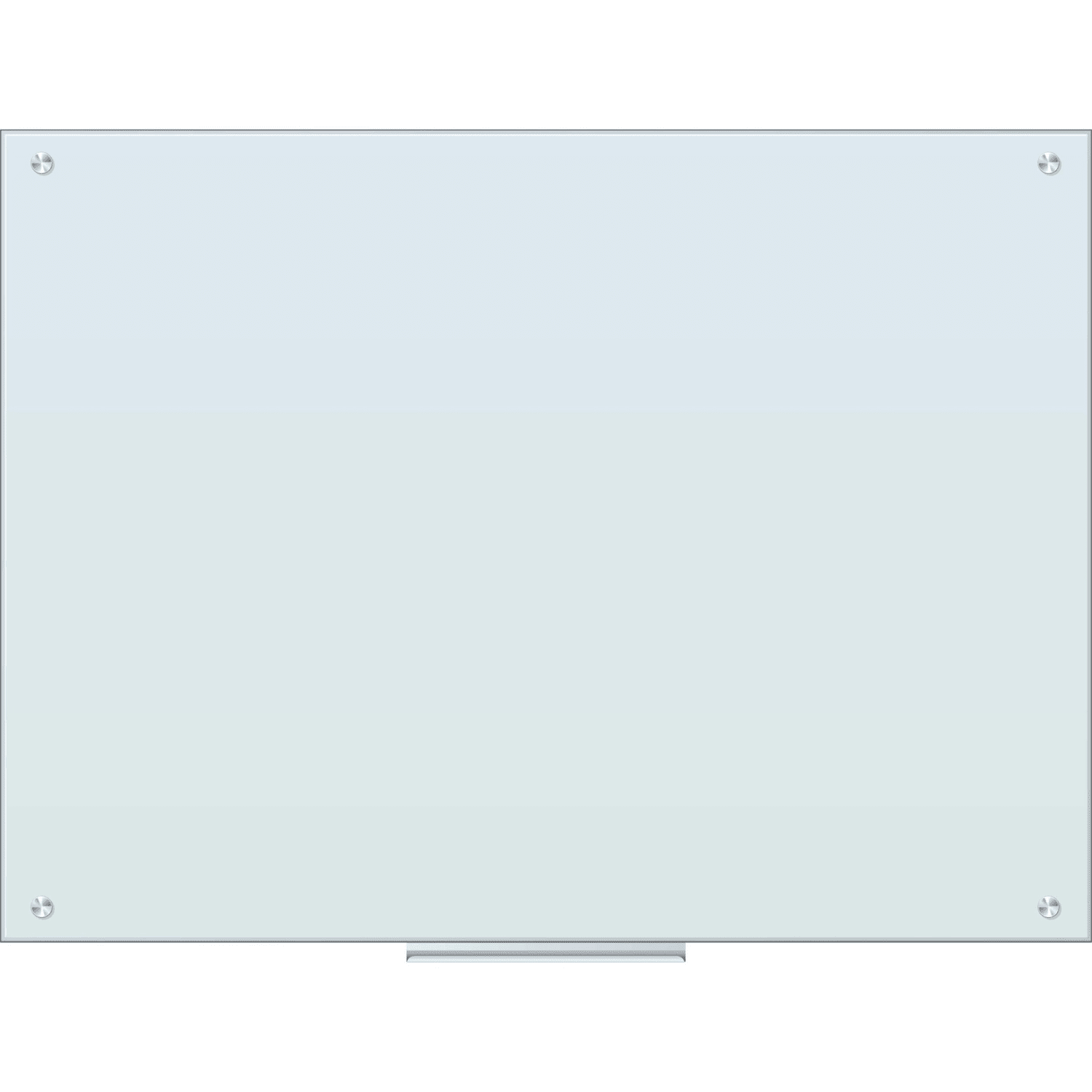 U Brands Glass Non-Magnetic Dry-Erase Board, 48in X 36in, White Frosted Surface, Frameless, Actual Size 47in X 35in (121U00-01)