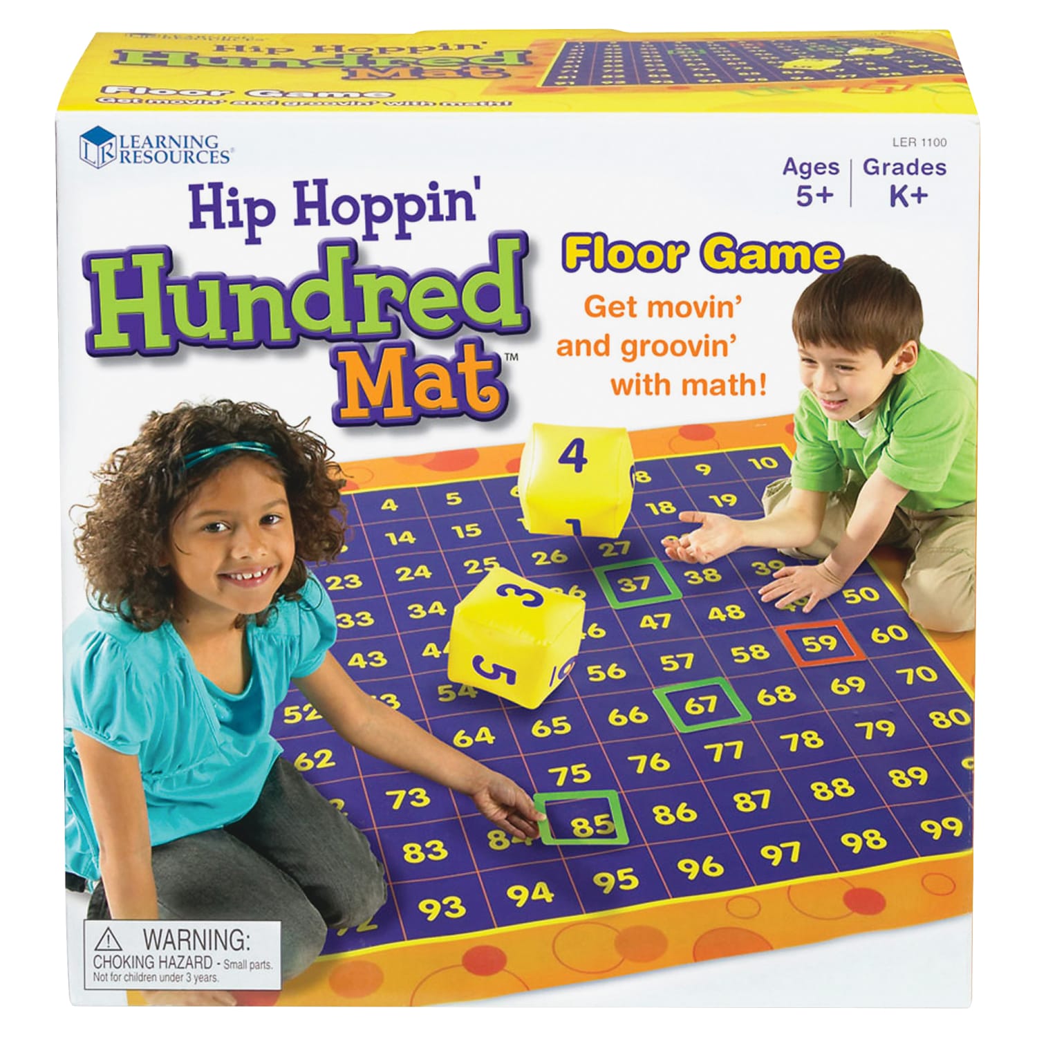 Learning Resources Hip Hoppin Hundred Mat, Kindergarten - Grade 2 - Image 3