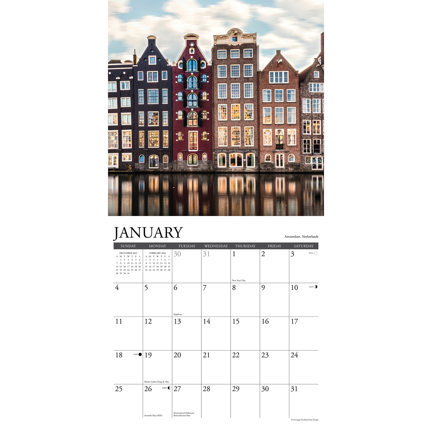 2026 Willow Creek Press Scenic Monthly Wall Calendar, 12in x 12in, Europe, January To December, 51054 - Image 3