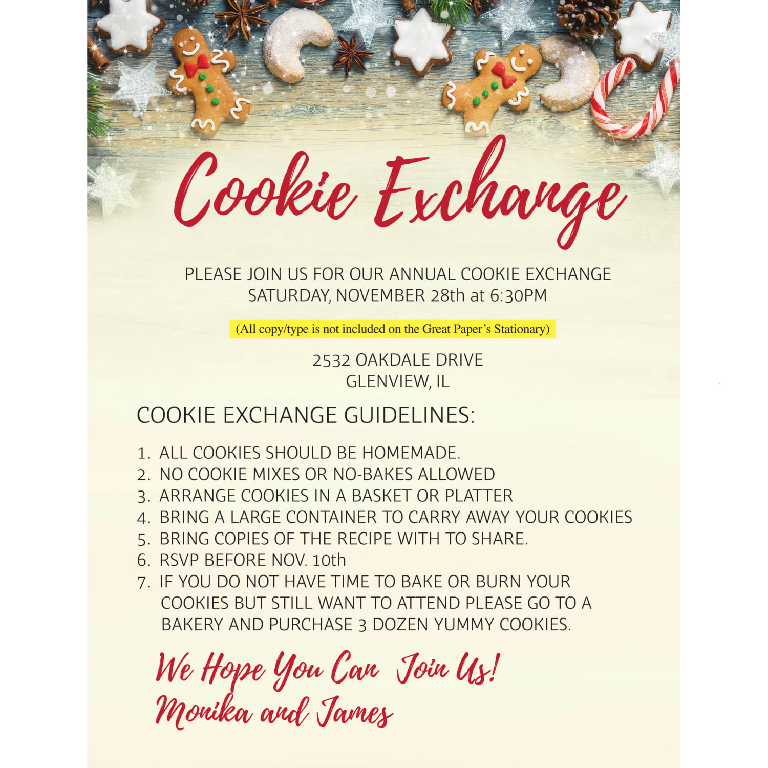 Great Papers! Design Paper, Cookie Exchange Holiday Stationery Letterhead, 8-1/2in x 11in, Multicolor, Pack Of 80 Sheets - Image 5