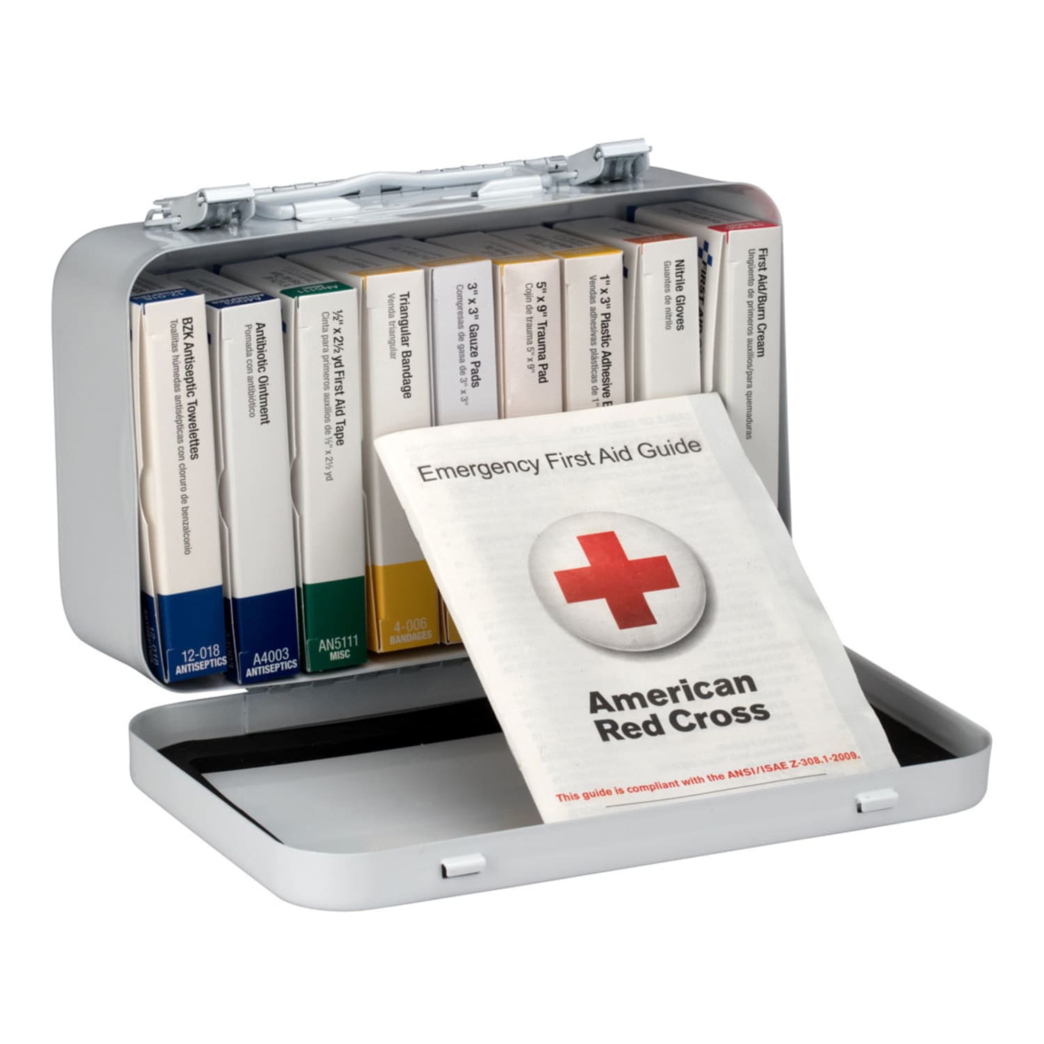 First Aid Only Unitized First Aid Kit, White, 65 Pieces - Image 3