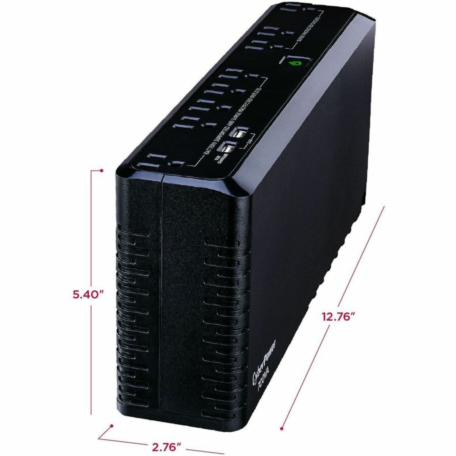 CyberPower SL700U Standby UPS Systems - 700VA/370W, 120 VAC, NEMA 5-15P, Compact, 8 Outlets, PowerPanel Personal, $100000 CEG, 3YR Warranty - Image 4