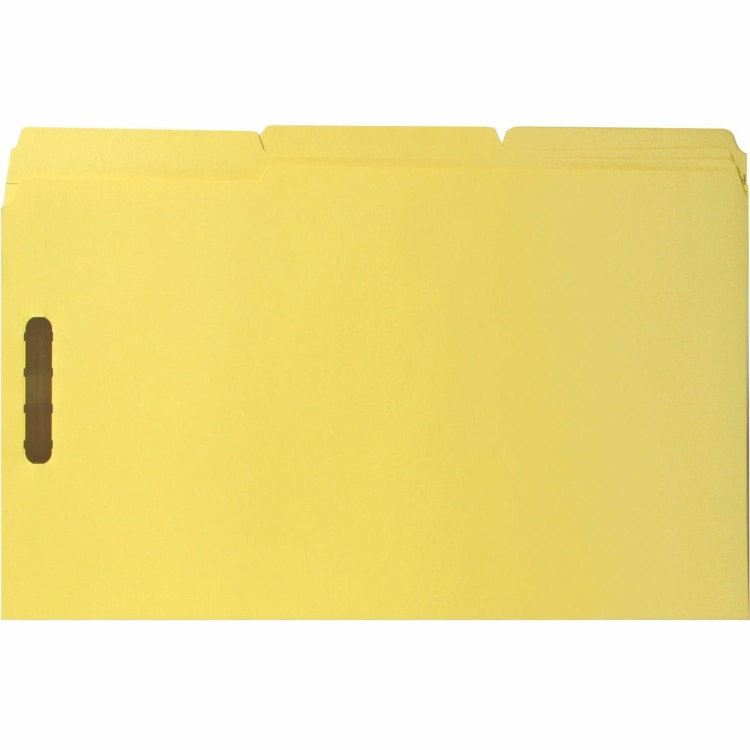 Sparco Color Fastener Folders With 2-Ply Tabs, Legal Size, Yellow, Box Of 50 - Image 3