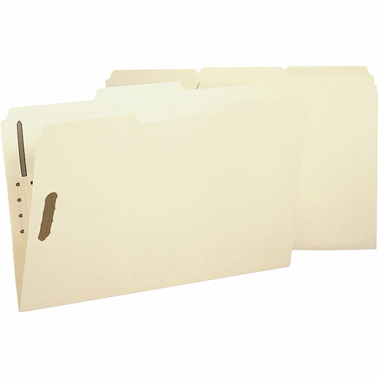 Sparco 1/3-Cut 2-Ply Fastener Folders, Legal Size, 2 Fasteners, Manila, Box Of 50 - Image 3