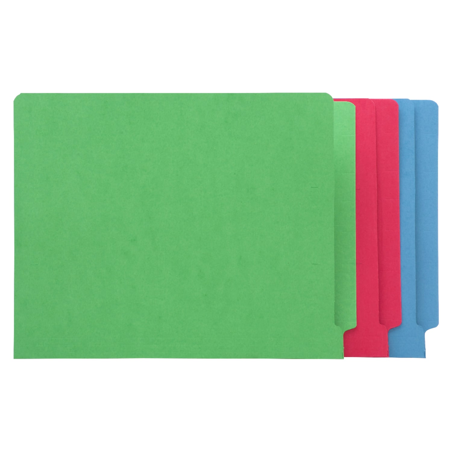 Business Source Letter Recycled Fastener Folder - 8 1/2in x 11in - 2 Fastener(s) - End Tab Location - Blue - 10% Recycled - 50 / Box - Image 5
