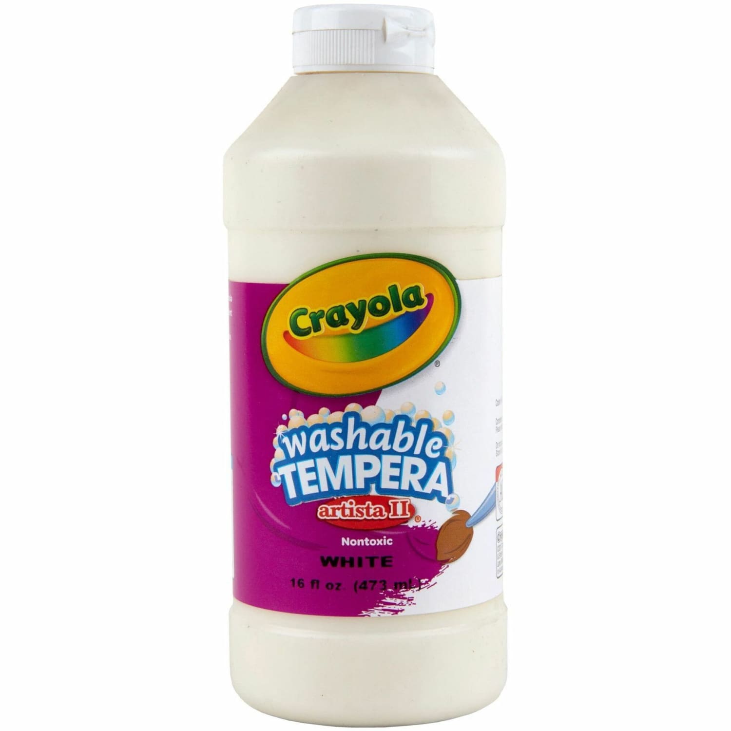 Crayola Artista II Tempera Paint, 16 Oz, White - Image 3