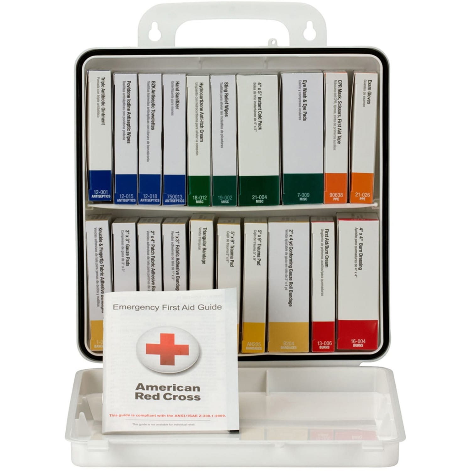 First Aid Only 50-Person First Aid Kit, 10inH x 10inW x 3inD, White - Image 4