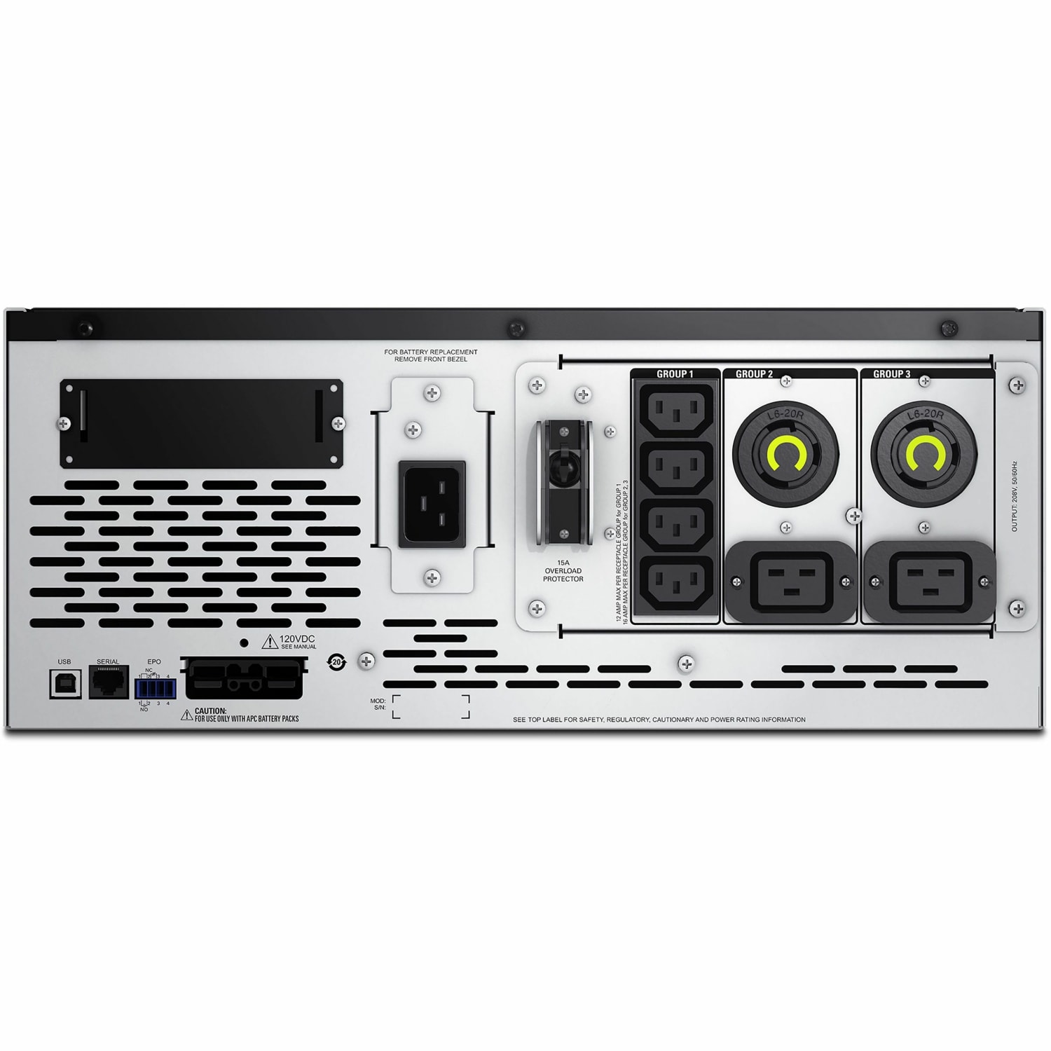 APC by Schneider Electric Smart-UPS X 3000VA Rack/Tower LCD 100-127V - 4U Rack-mountable - 3 Hour Recharge - SMX3000LV - Image 6
