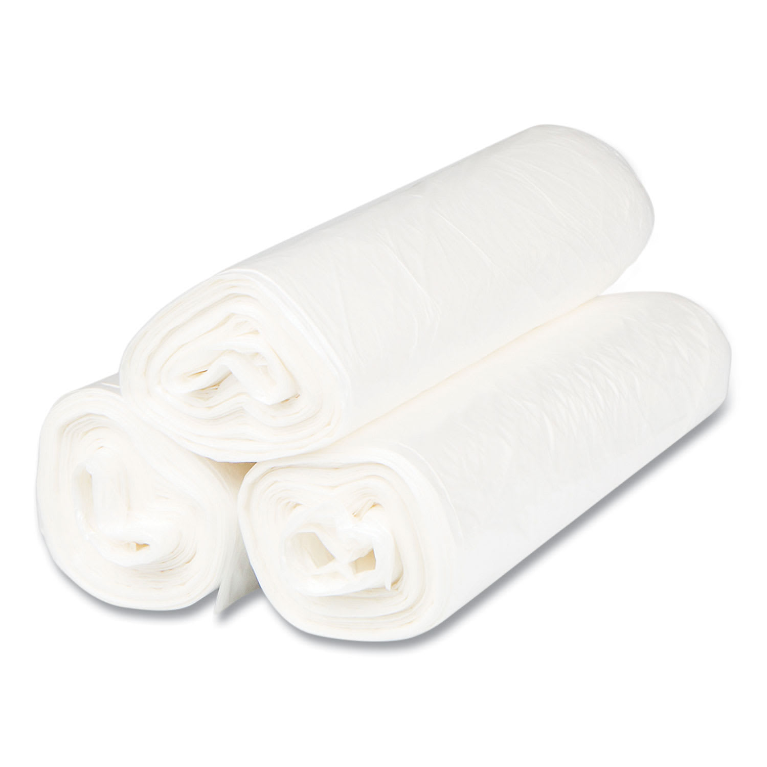 Inteplast Group High-Density Commercial Can Liners, 56 gal, 22 mic, 43in x 48in, Natural, Interleaved Roll, 25 Bags/Roll, 8 Rolls/Carton - Image 6