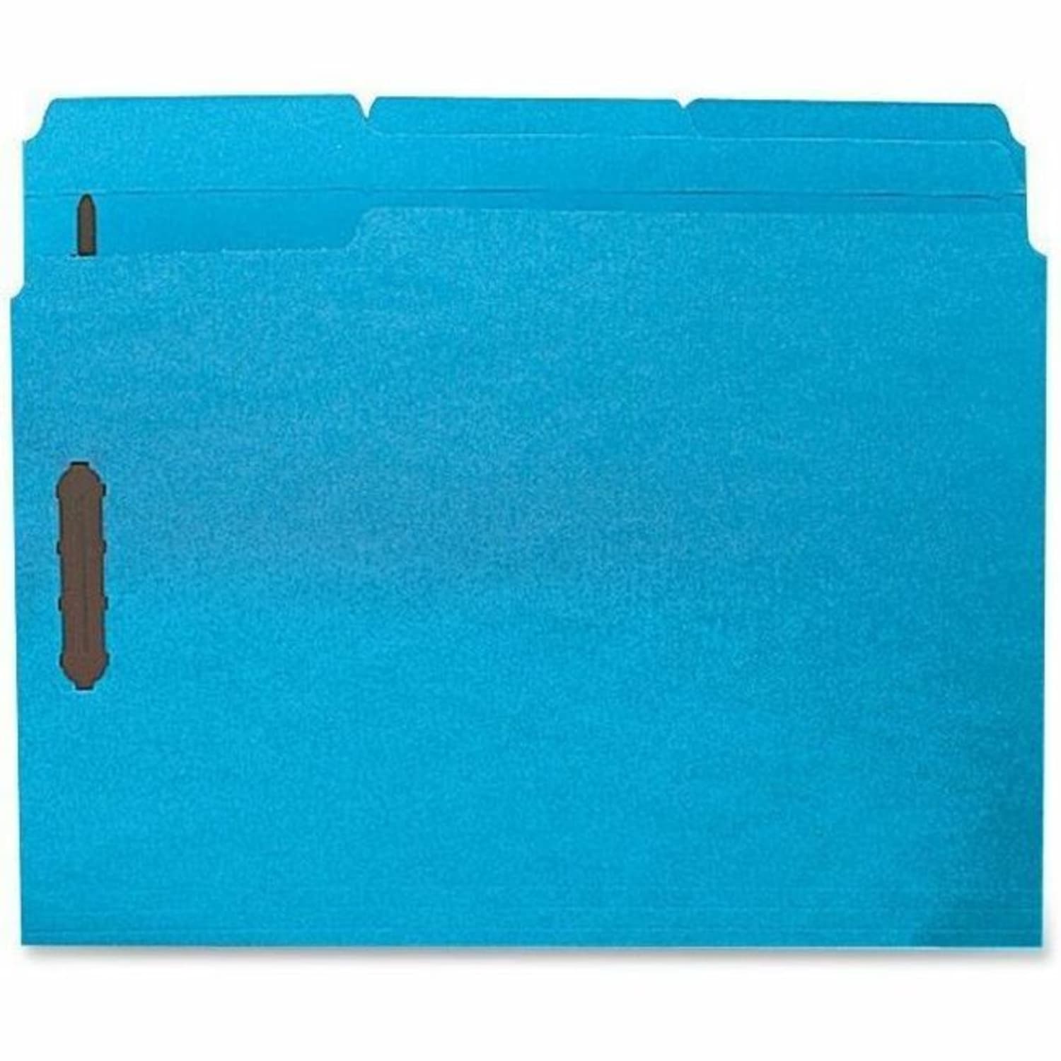 Sparco Color Fastener Folders With 2-Ply Tabs, Letter Size, Blue, Box Of 50 - Image 3
