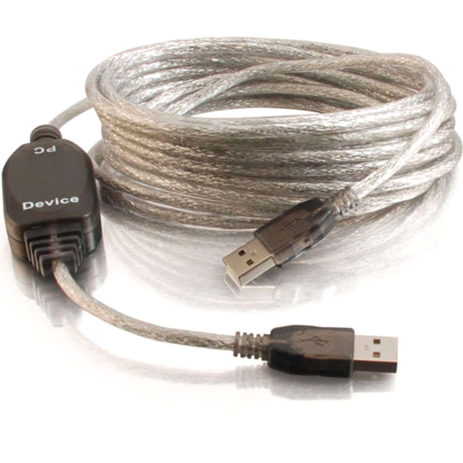 C2G USB 2.0 A Male to A Male Active Extension Cable - USB cable - USB (M) to USB (M) - USB 2.0 - 16.4 ft - active - black - Image 3