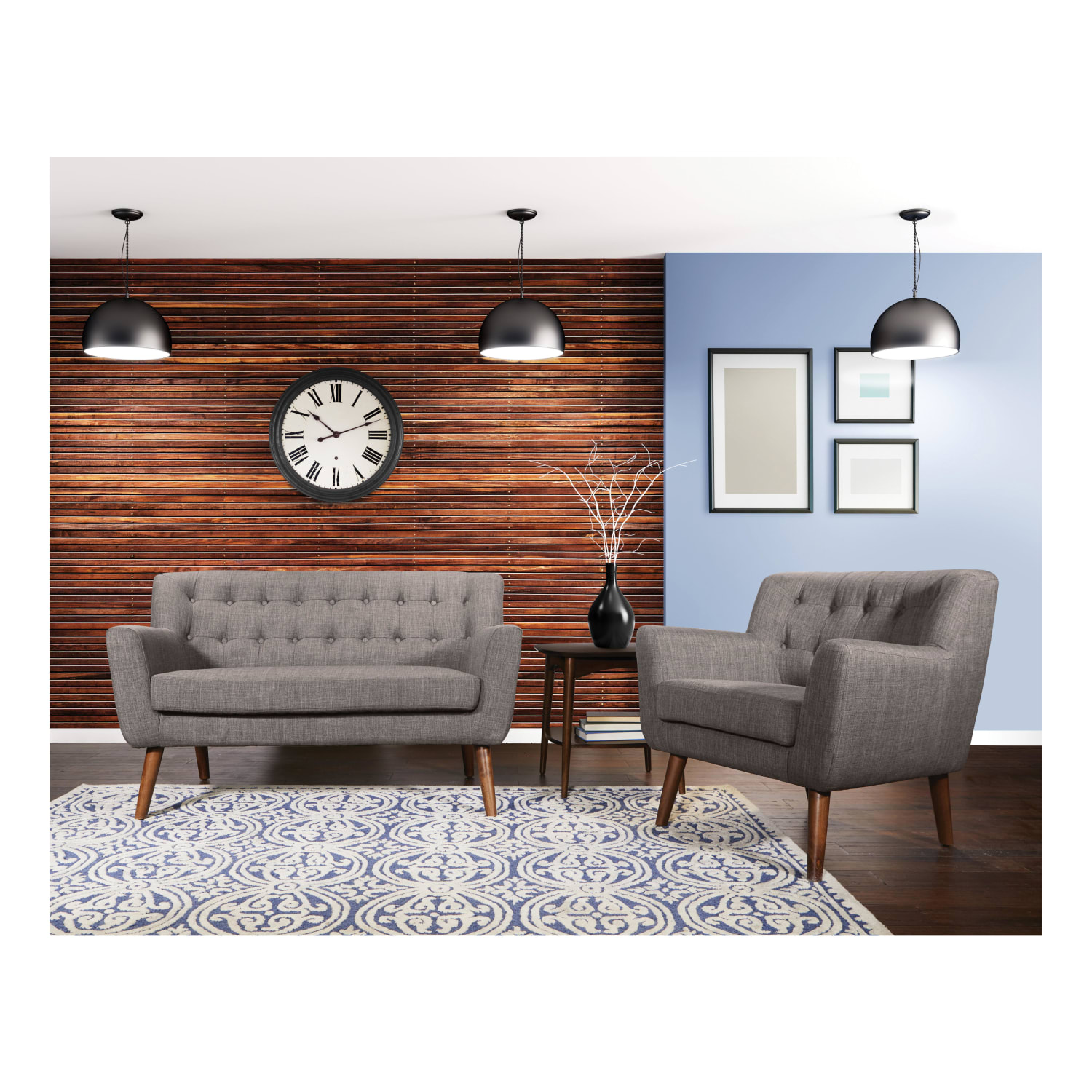 Ave Six Mill Lane Loveseat, Cement - Image 5
