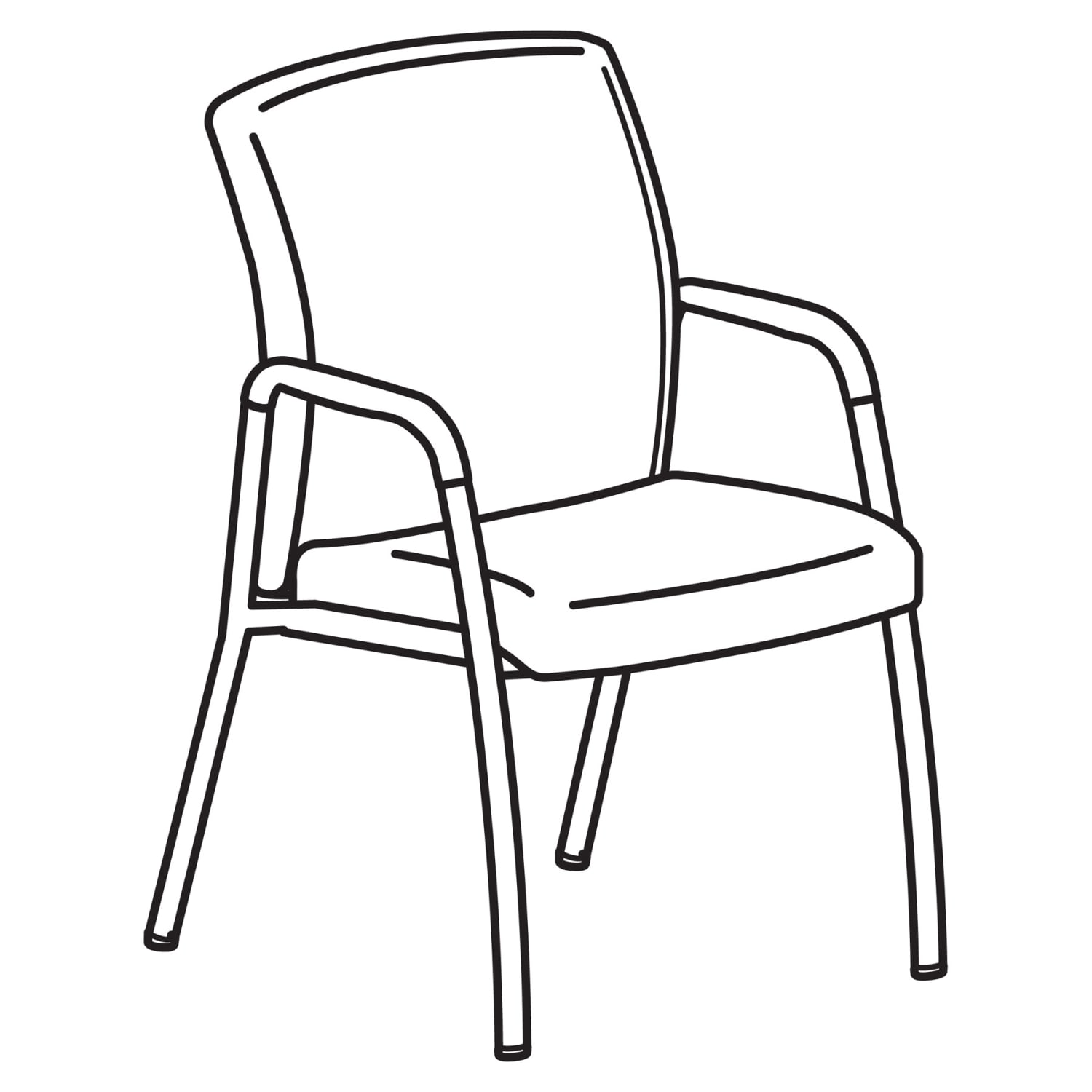 HON Ignition Guest Chair, Black - Image 4