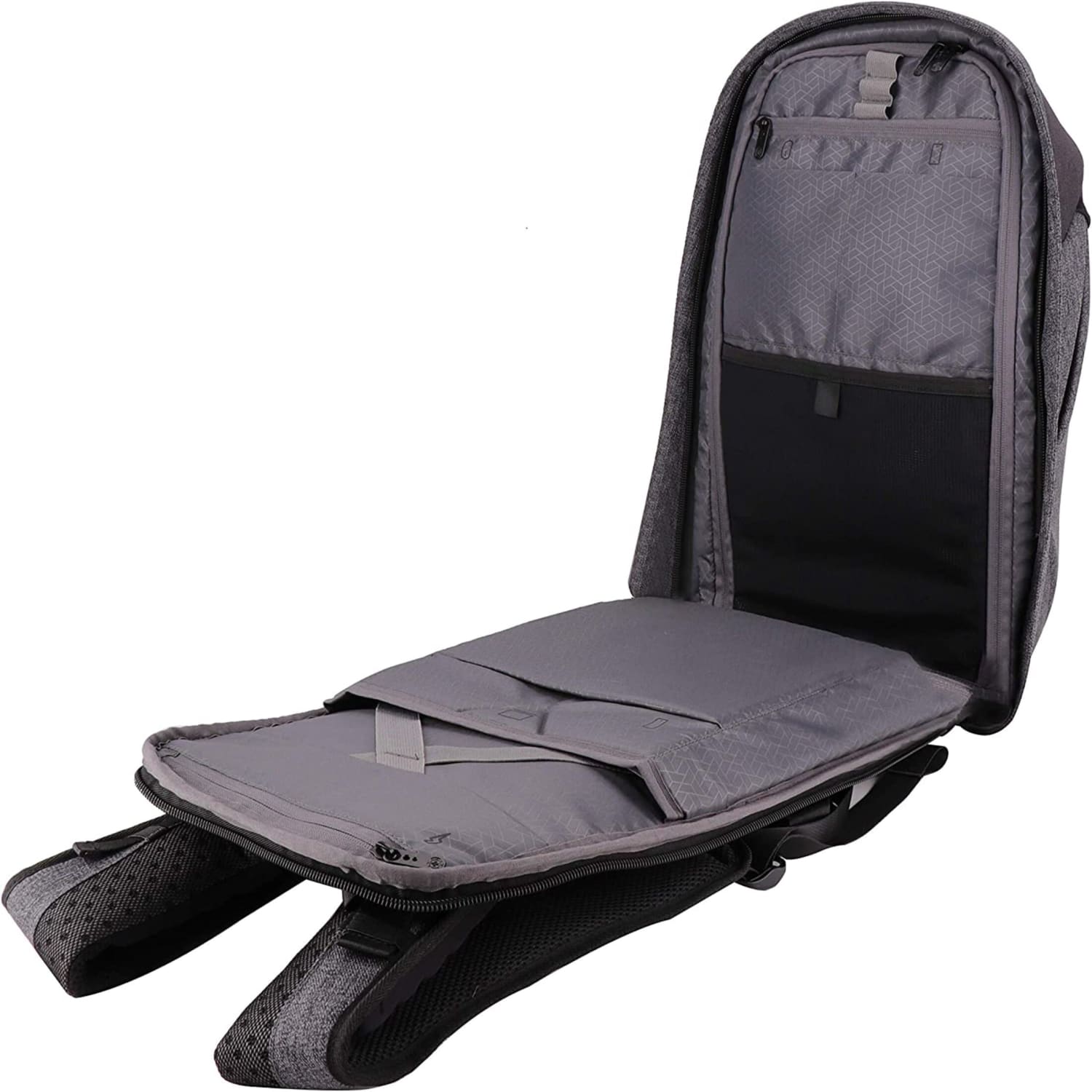 SwissDigital Cosmo 3.0 Massage Business Backpack With 15.6in Laptop Pocket, Gray - Image 3
