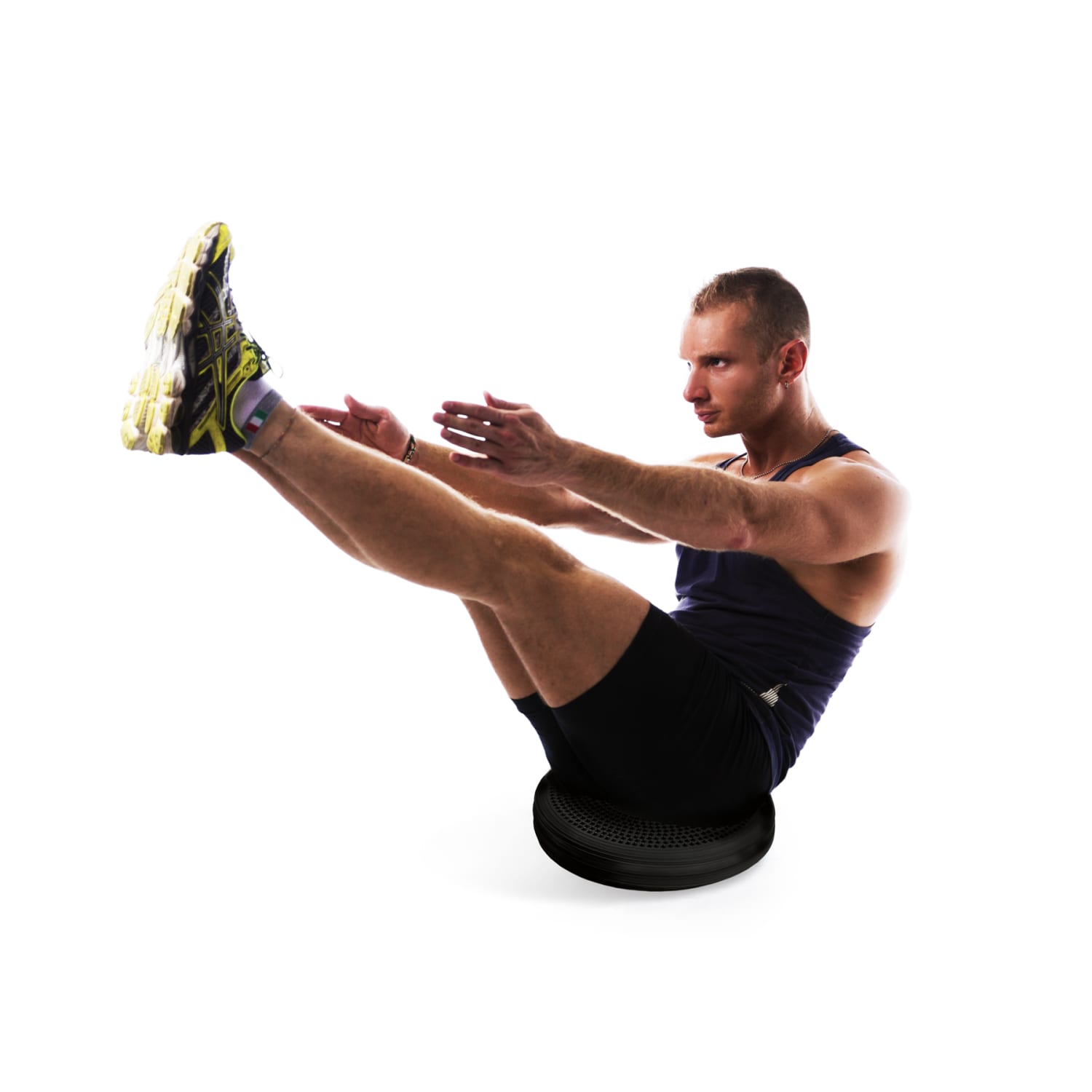 Floortex AFS-TEX Active Anti-Microbial Heavy Duty Balance Disc, Black
