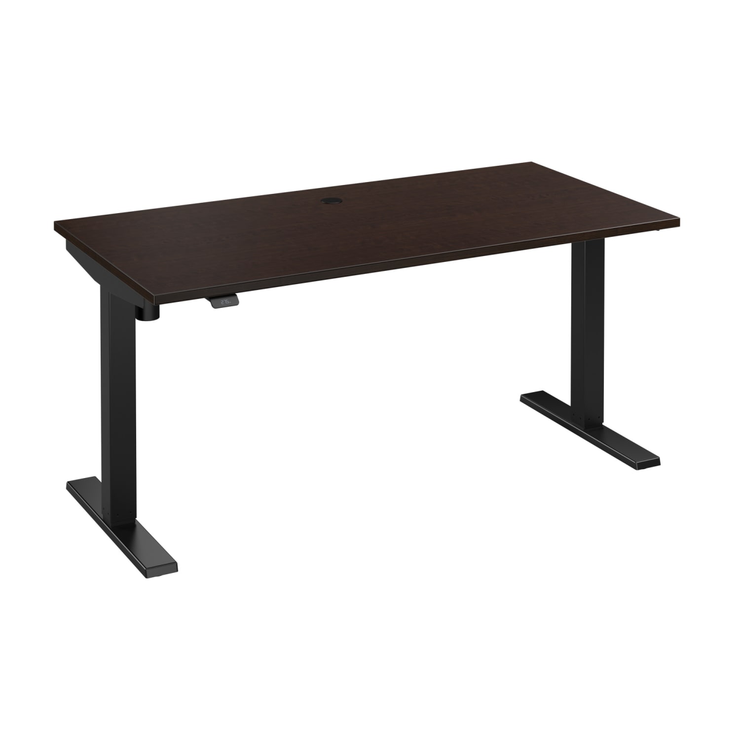 Bush Business Furniture Move 40 Series Electric 60inW x 30inD Electric Height-Adjustable Standing Desk, Mocha Cherry/Black, Standard Delivery
