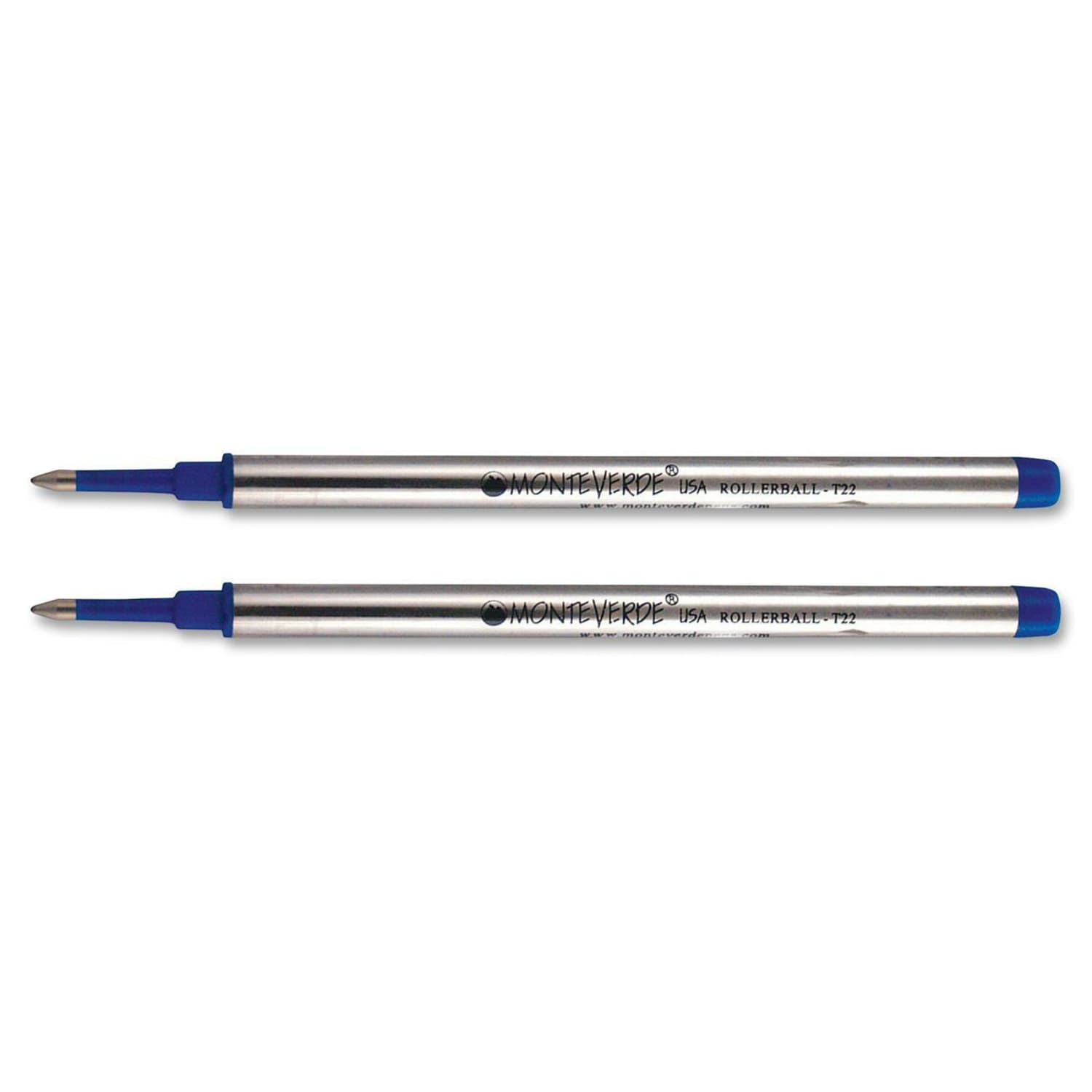 Monteverde Rollerball Refills For St. Dupont Rollerball Pens, Fine Point, 0.5 mm, Blue, Pack Of 2 Refills - Image 3