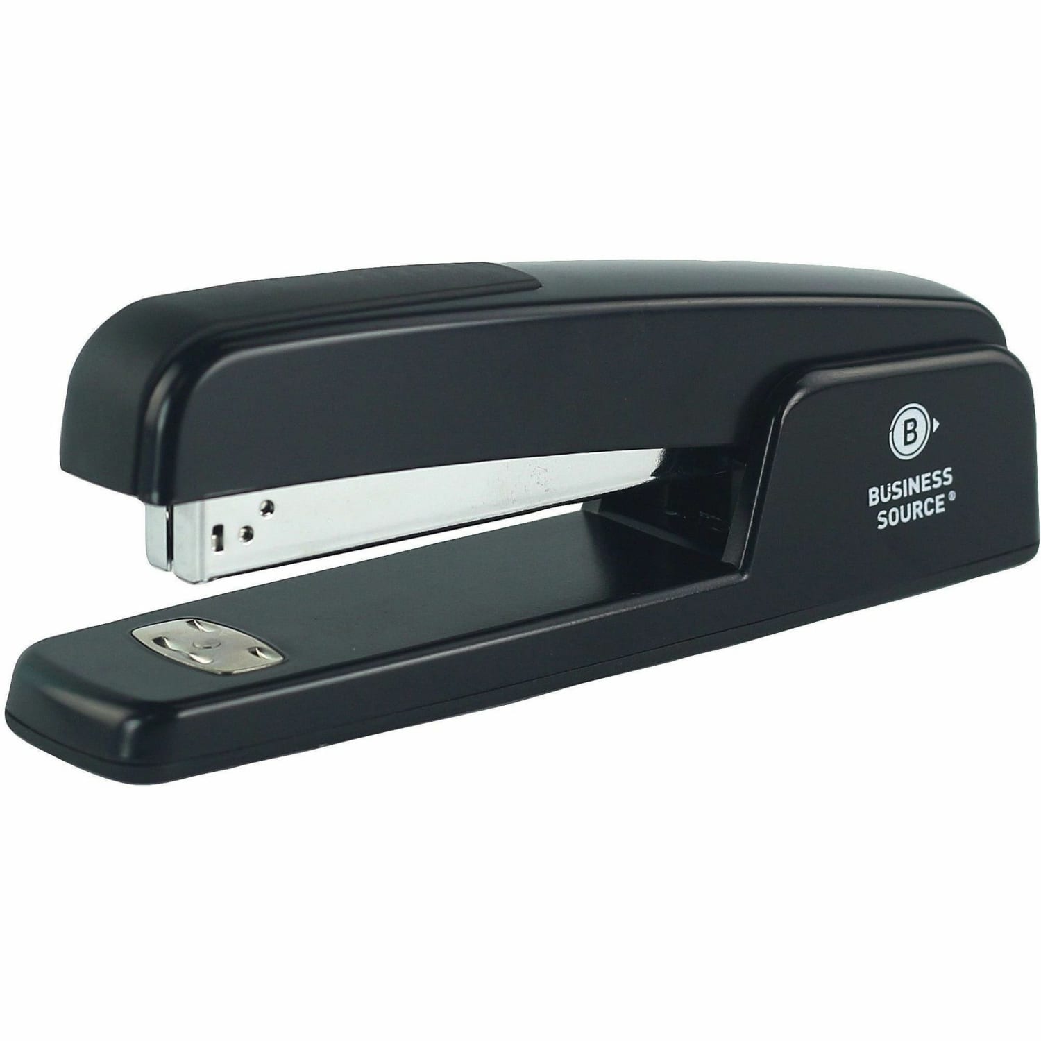 Business Source Die-cast Stapler - Staples Upto 20 Sheet - Holds Upto 210 Staple - Full Strip - Top Loading - Black - Die-cast - 1 Each - Image 3