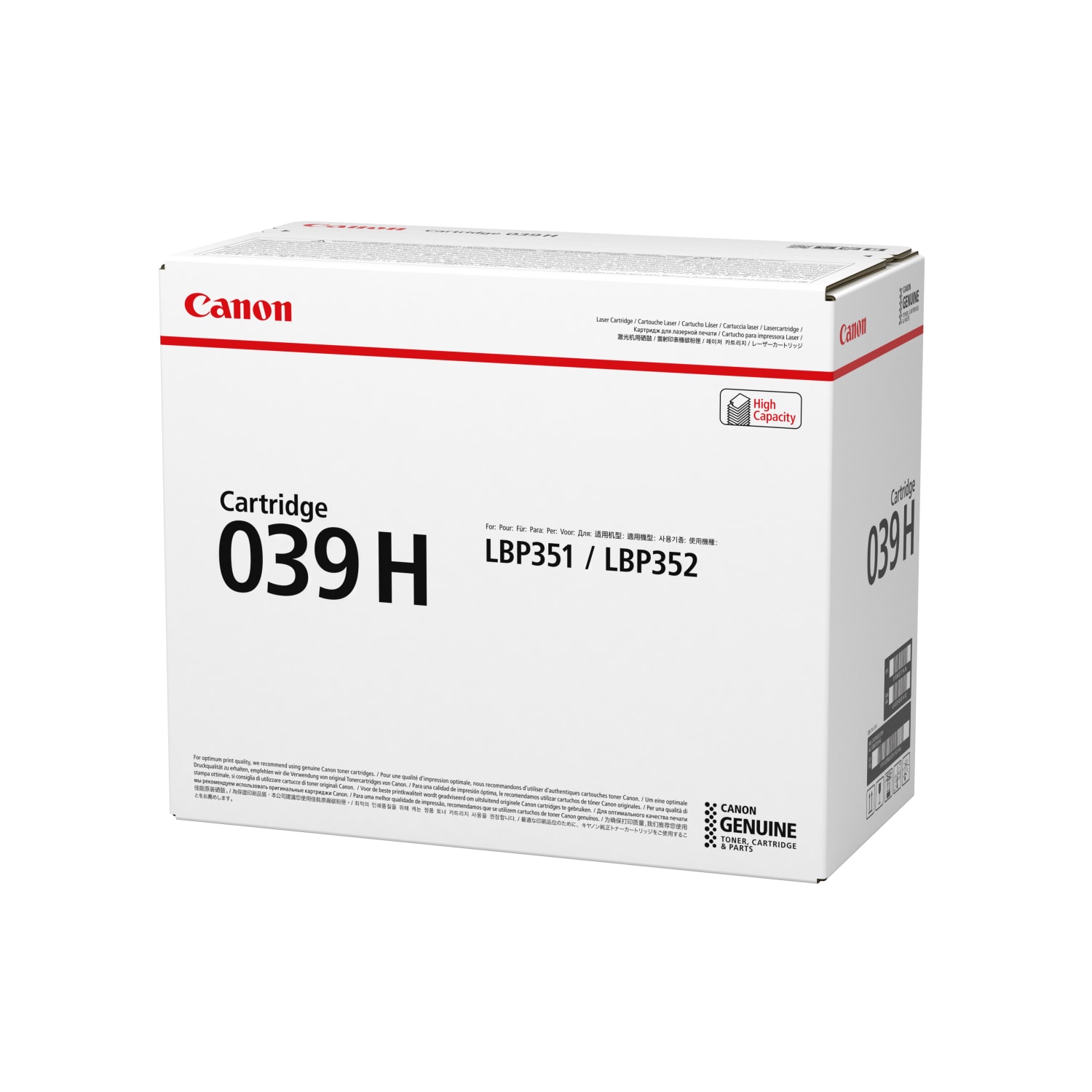 Canon 039H Black High Yield Toner Cartridge, 0288C001 - Image 3