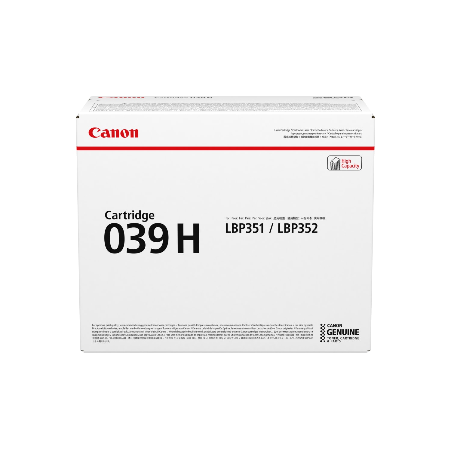 Canon 039H Black High Yield Toner Cartridge, 0288C001 - Image 4