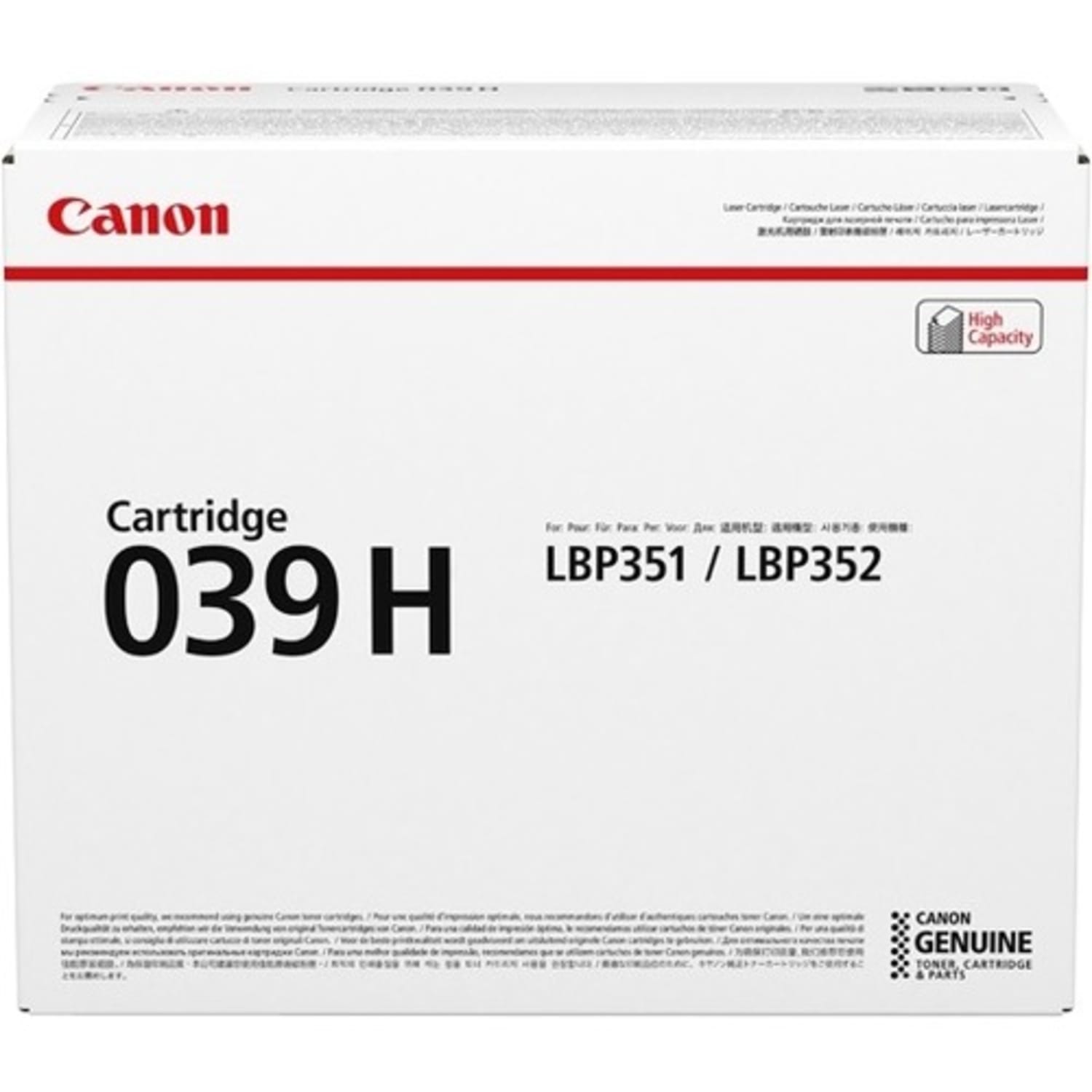 Canon 039H Black High Yield Toner Cartridge, 0288C001 - Image 5
