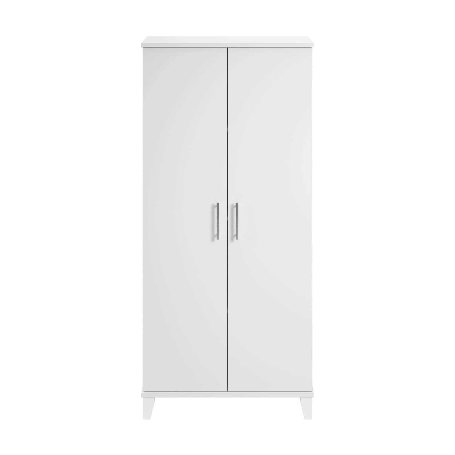 Bush Furniture Somerset Tall Storage Cabinet With Doors And Shelves, White, Standard Delivery - Image 3