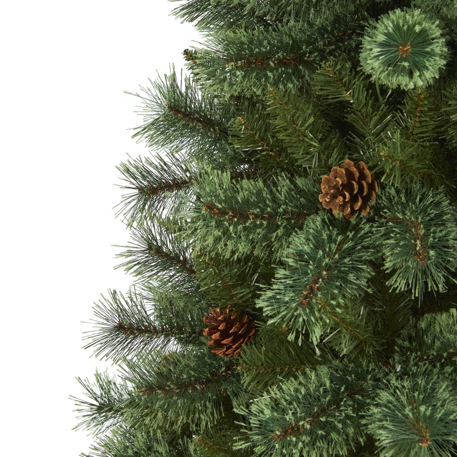 Nearly Natural White Mountain Pine 72inH Artificial Christmas Tree With Bendable Branches, 72inH x 24inW x 24inD, Green - Image 4