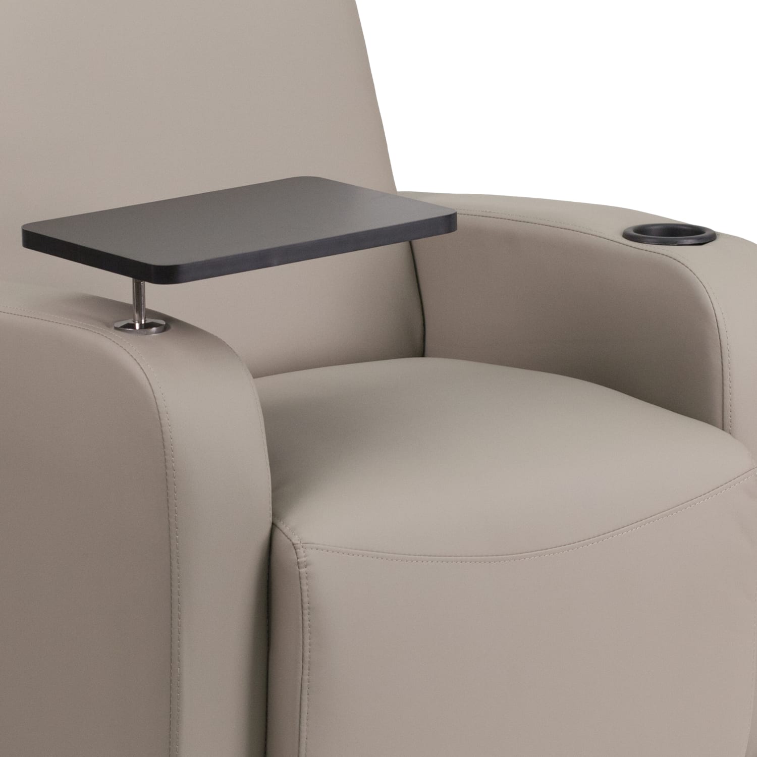 Flash Furniture LeatherSoft Faux Leather Guest Chair With Tablet Arm GoldveinGray PopularChairscom Flash Furniture LeatherSoft Faux Leather Guest Chair With Tablet Arm GoldveinGray PopularChairscom