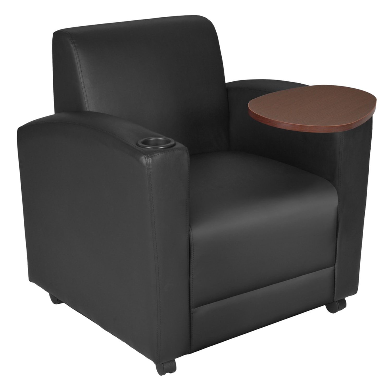 Regency Nova Lounge Accent Chair With Tablet Arm, Black, 7701NSJVBK - Image 6