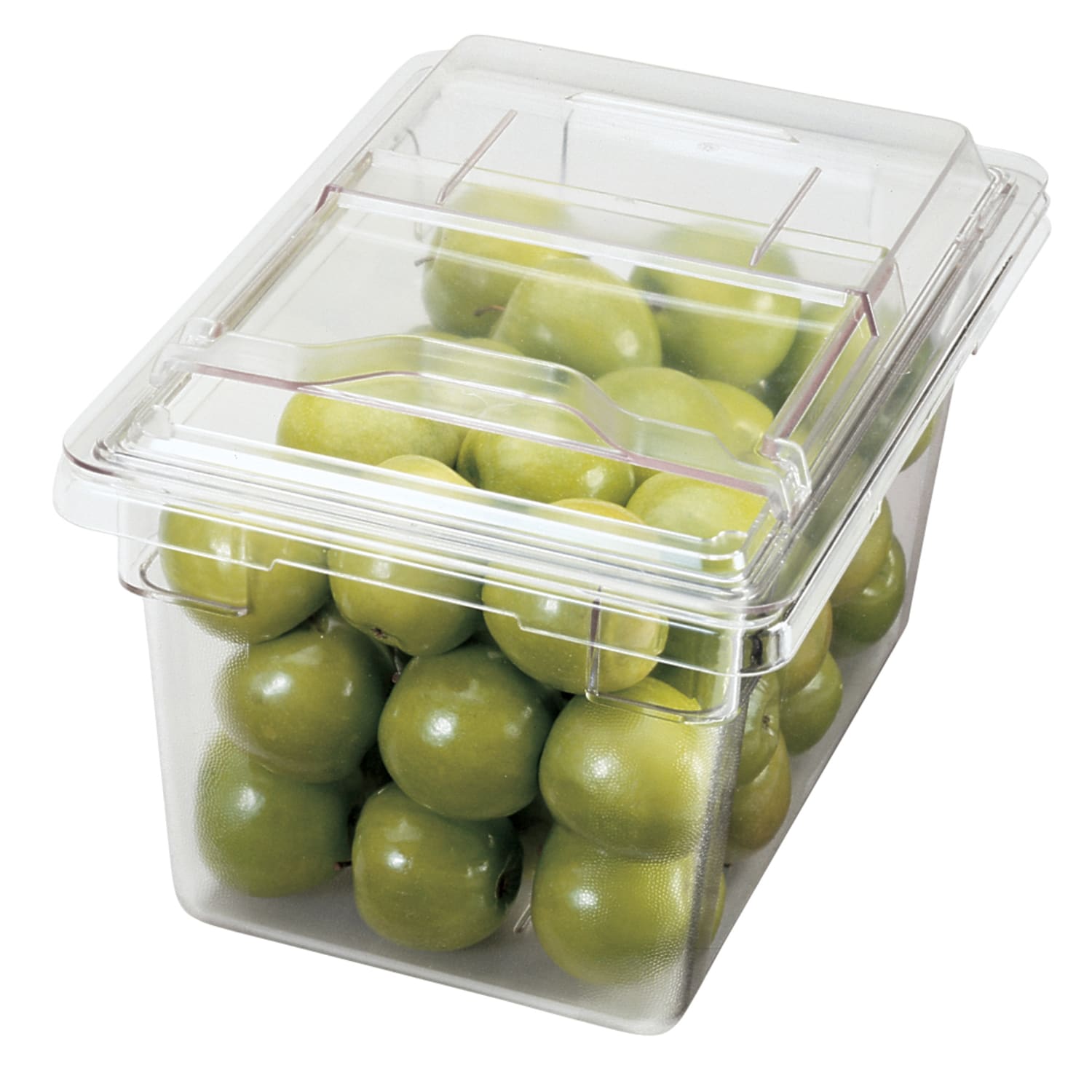 Cambro Camwear Food Box Sliding Lids, 12in x 18in, Clear, Set Of 6 Lids - Image 4