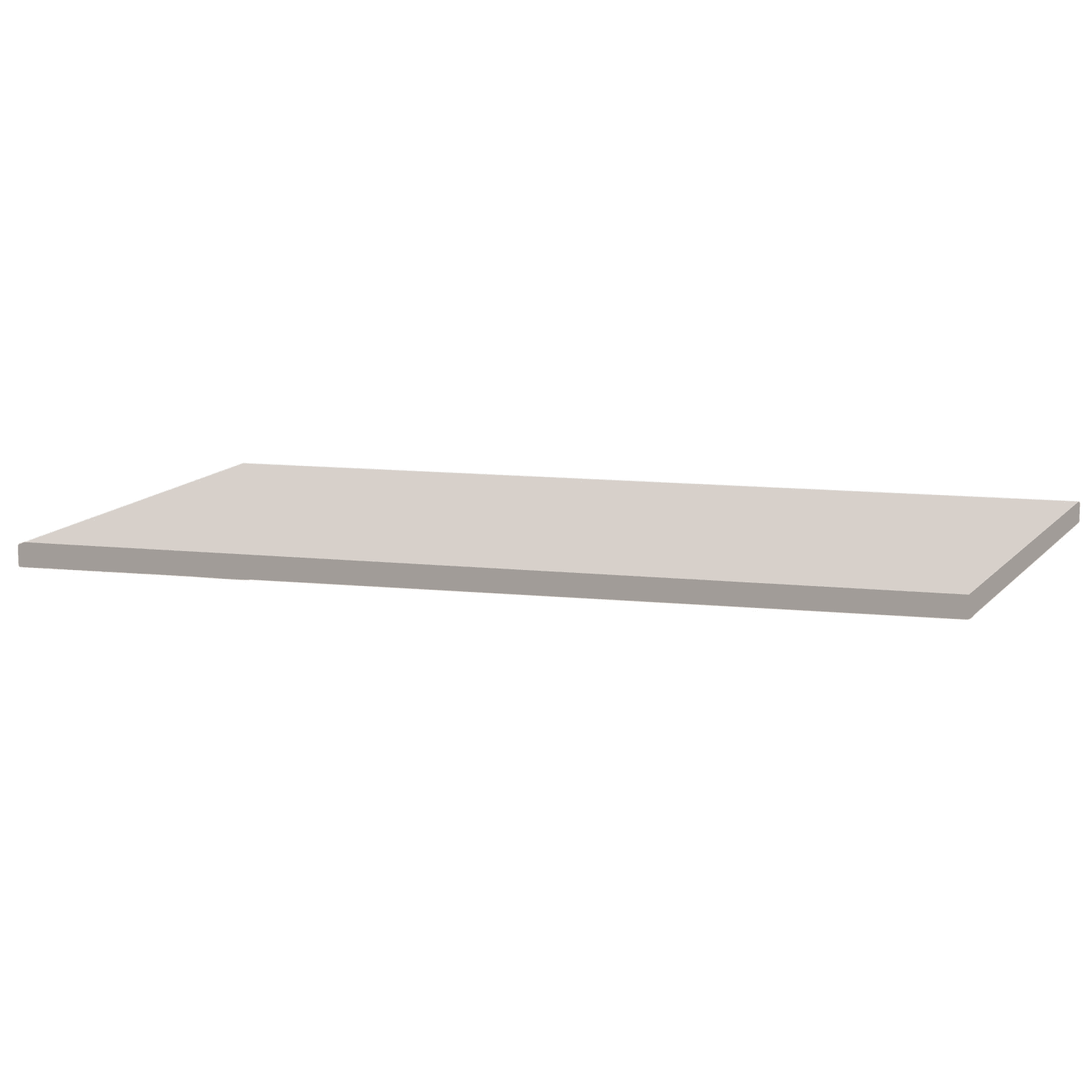 Fellowes 60inW Rectangle Worksurface Laminate Desktop, Light Gray