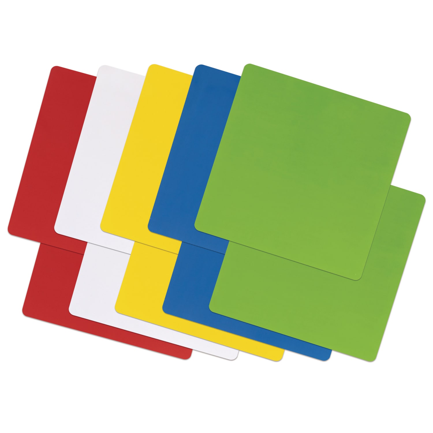 Pacon Self-Stick Dry-Erase Notes, 10in x 10in Squares, Assorted Colors, Pack Of 10 Notes