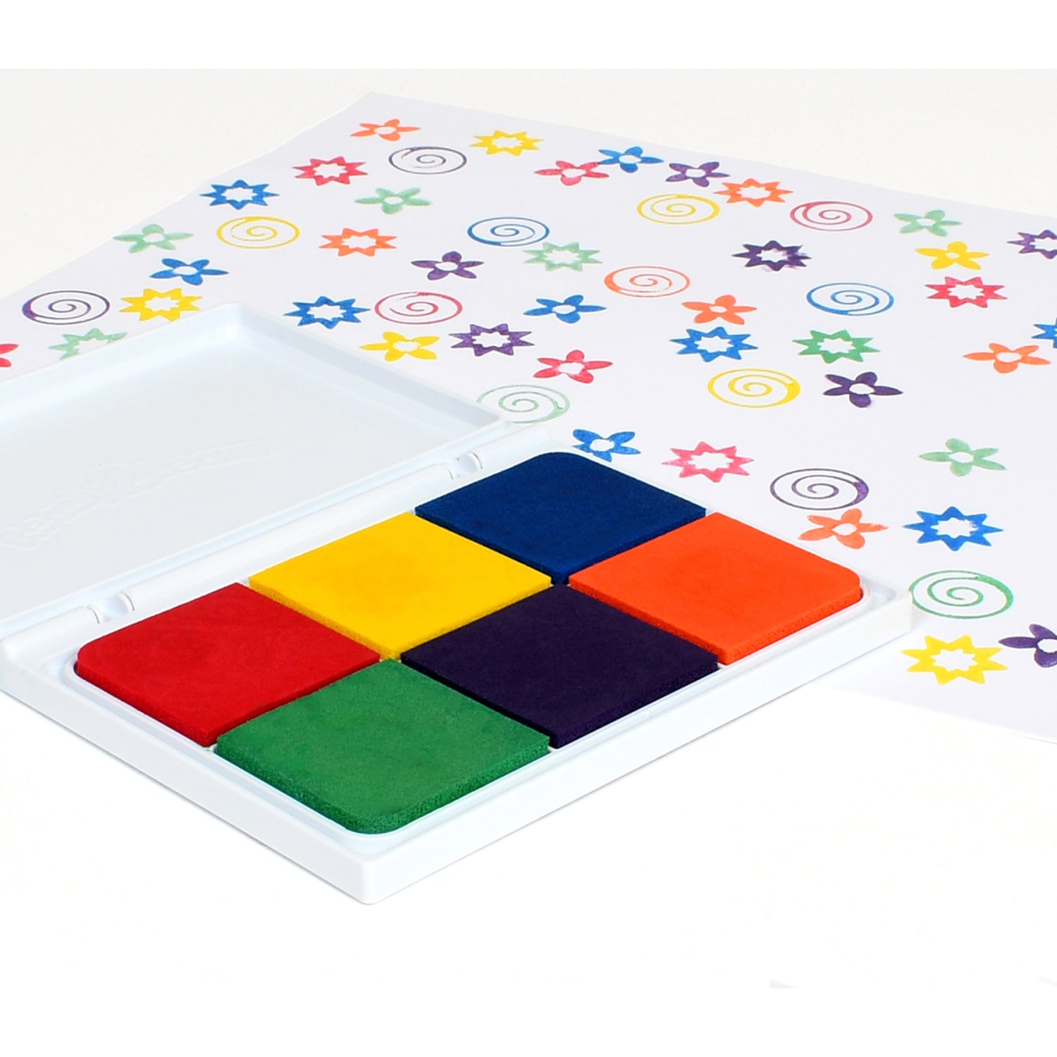 Ready 2 Learn Jumbo Washable Stamp Pads, 4-15/16in x 6-3/4in, Assorted Colors, Pack Of 2 Pads - Image 6