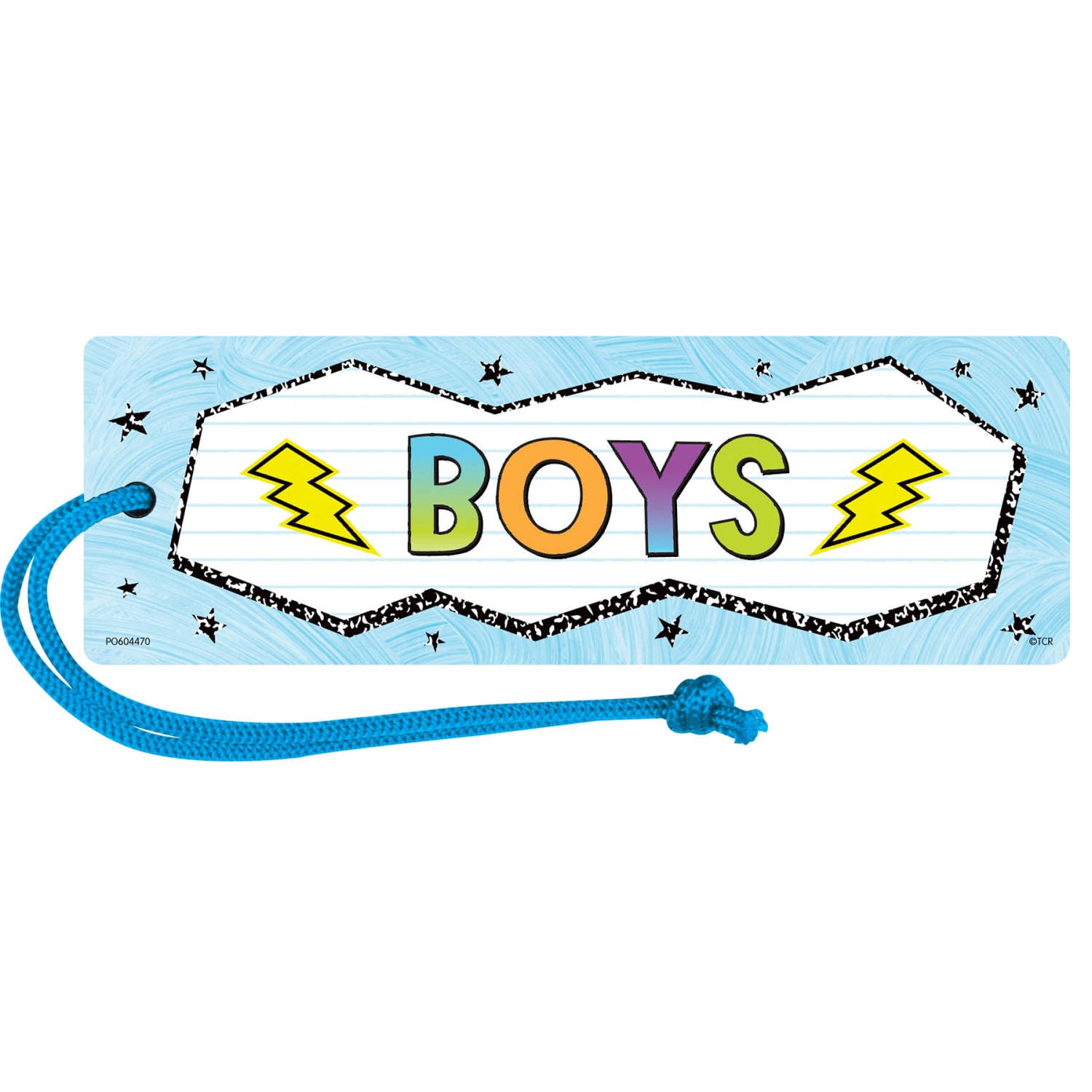 Teacher Created Resources Brights 4ever Magnetic Hall Passes, 6-3/4in x 2-1/4in, Boys, Pack Of 6 Passes - Image 3