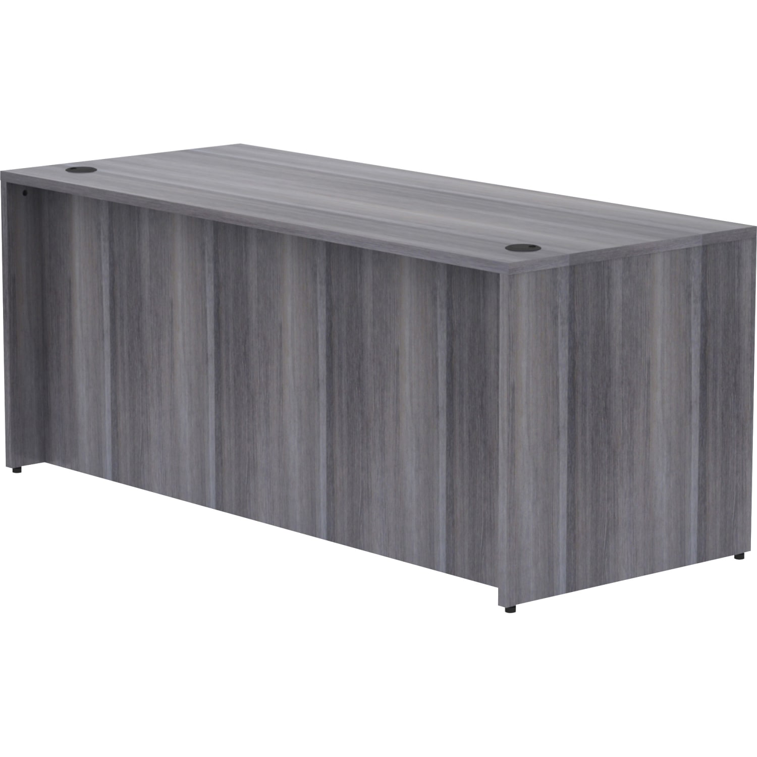 Lorell Essentials 72inW Computer Desk, Weathered Charcoal - Image 5