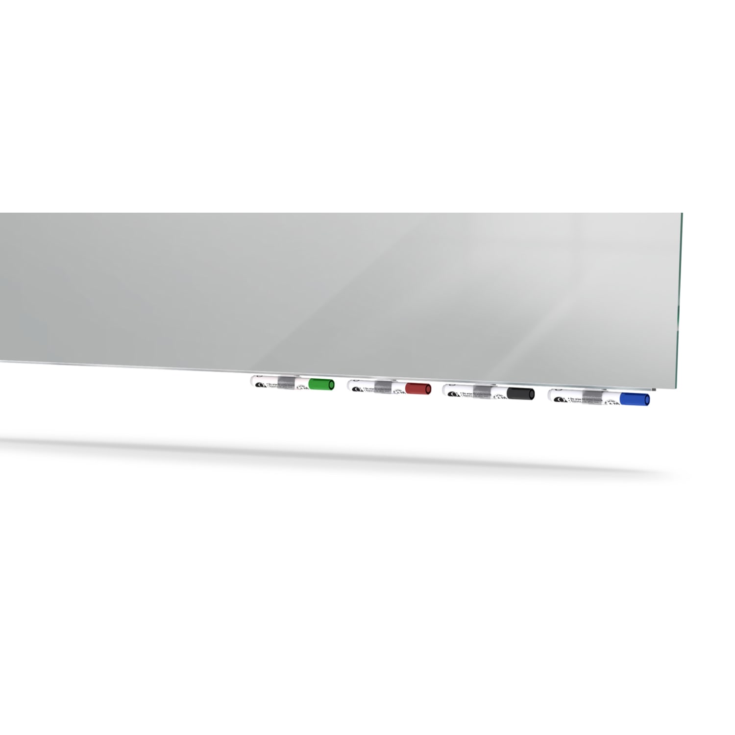 Ghent Aria Low Profile Glassboard, Magnetic, 48inH x 48inW, Square, Gray - Image 4