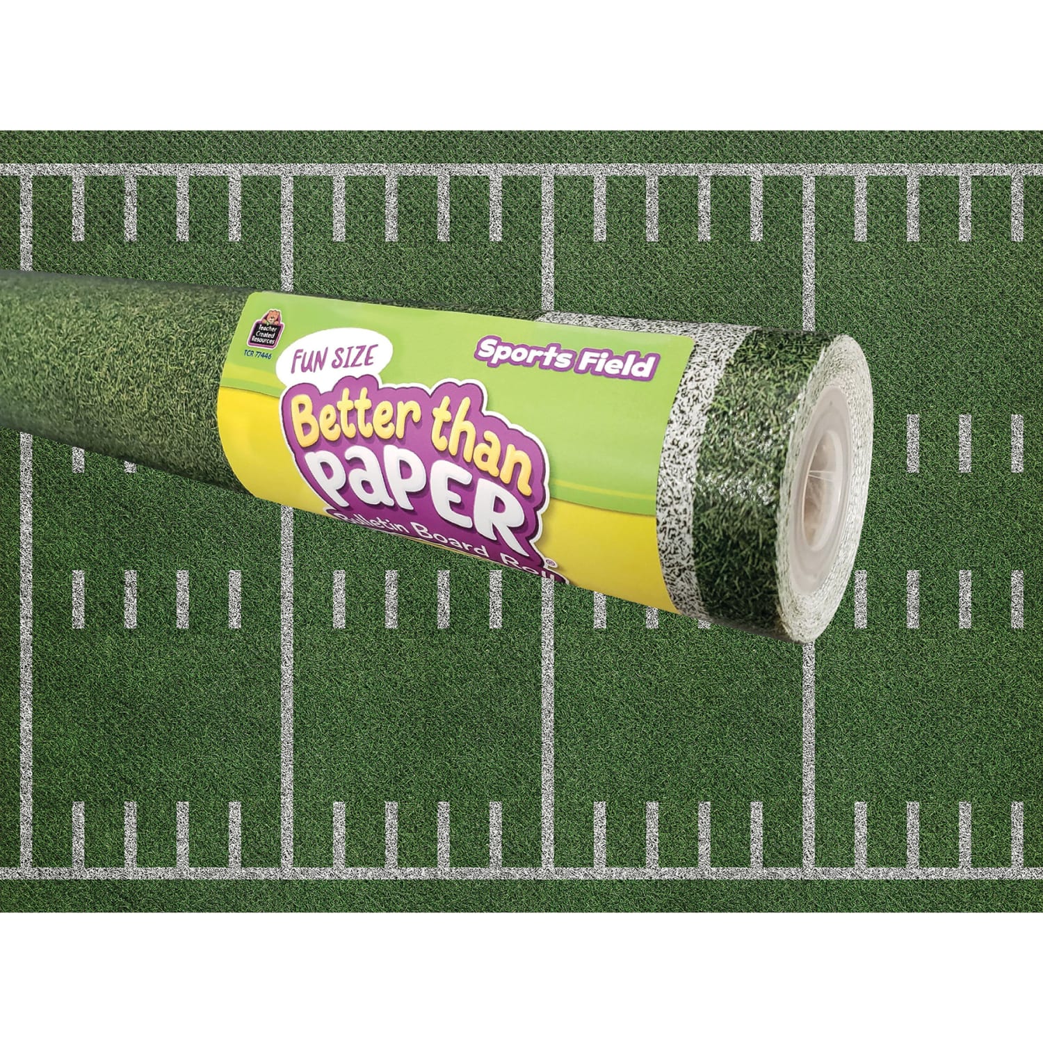 Teacher Created Resources Fun-Size Better Than Paper Bulletin Board Rolls, 18in x 12ft, Sports Field, Pack Of 3 Rolls - Image 3