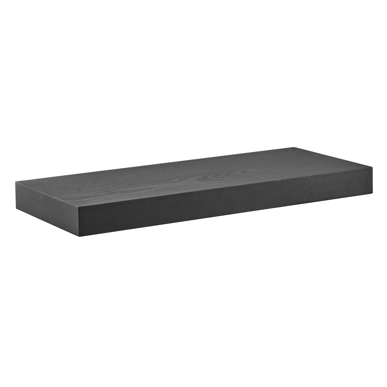 Eurostyle Barney Floating Shelf, 2inH x 24inW x 10inD, Black