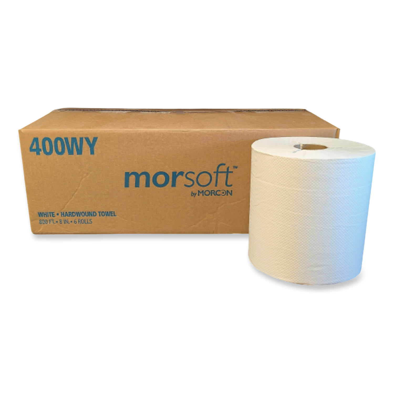 Morcon Tissue Morsoft Controlled Towels, Y-Notch, 1-Ply, 8in x 800 ft, White, 6 Rolls/Carton - Image 5