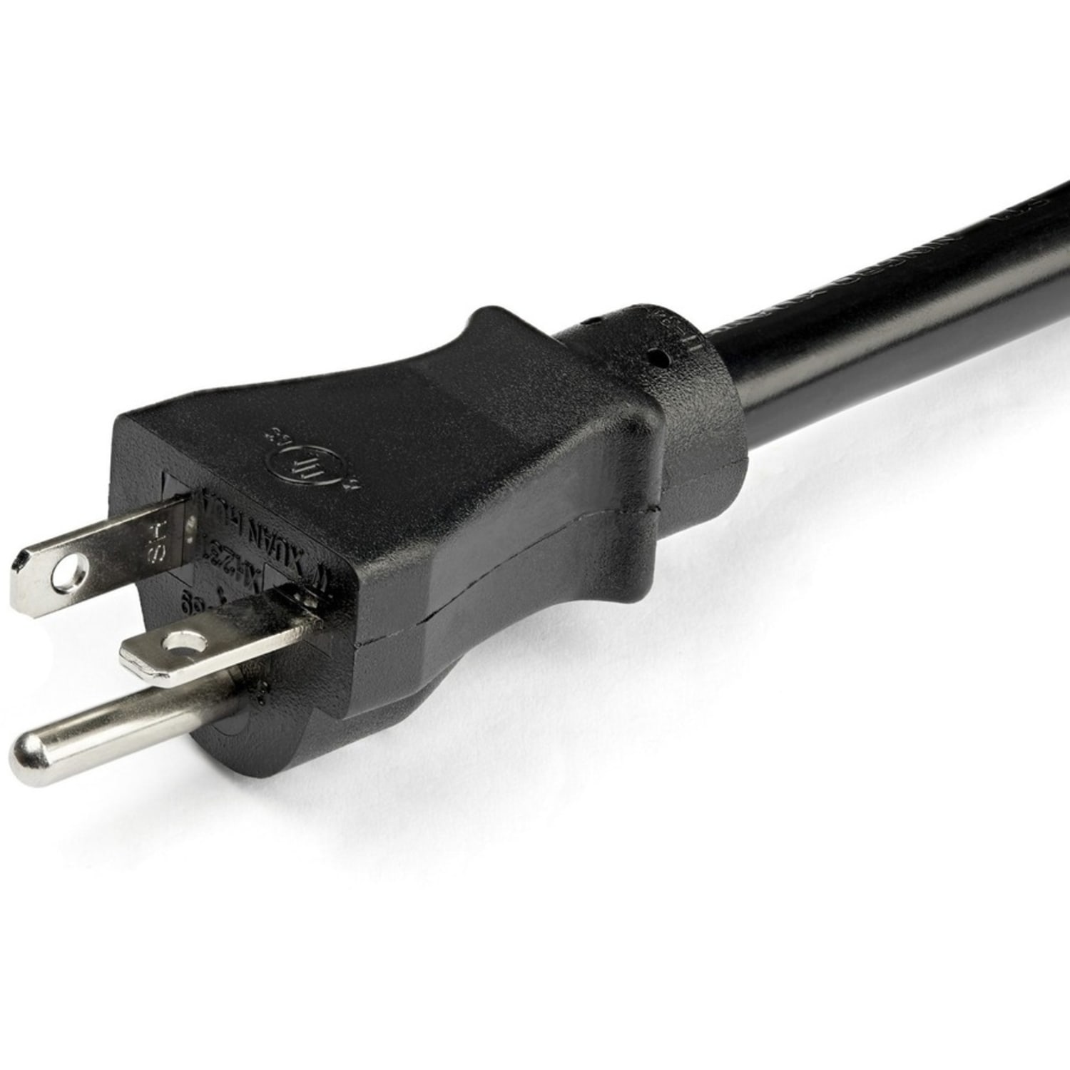 StarTech.com 3ft (1m) Heavy Duty Extension Cord, NEMA L5-20R to NEMA 5-20P Black Extension Cord, 13A 125V, 12AWG, Heavy Gauge Power Cable - Image 3