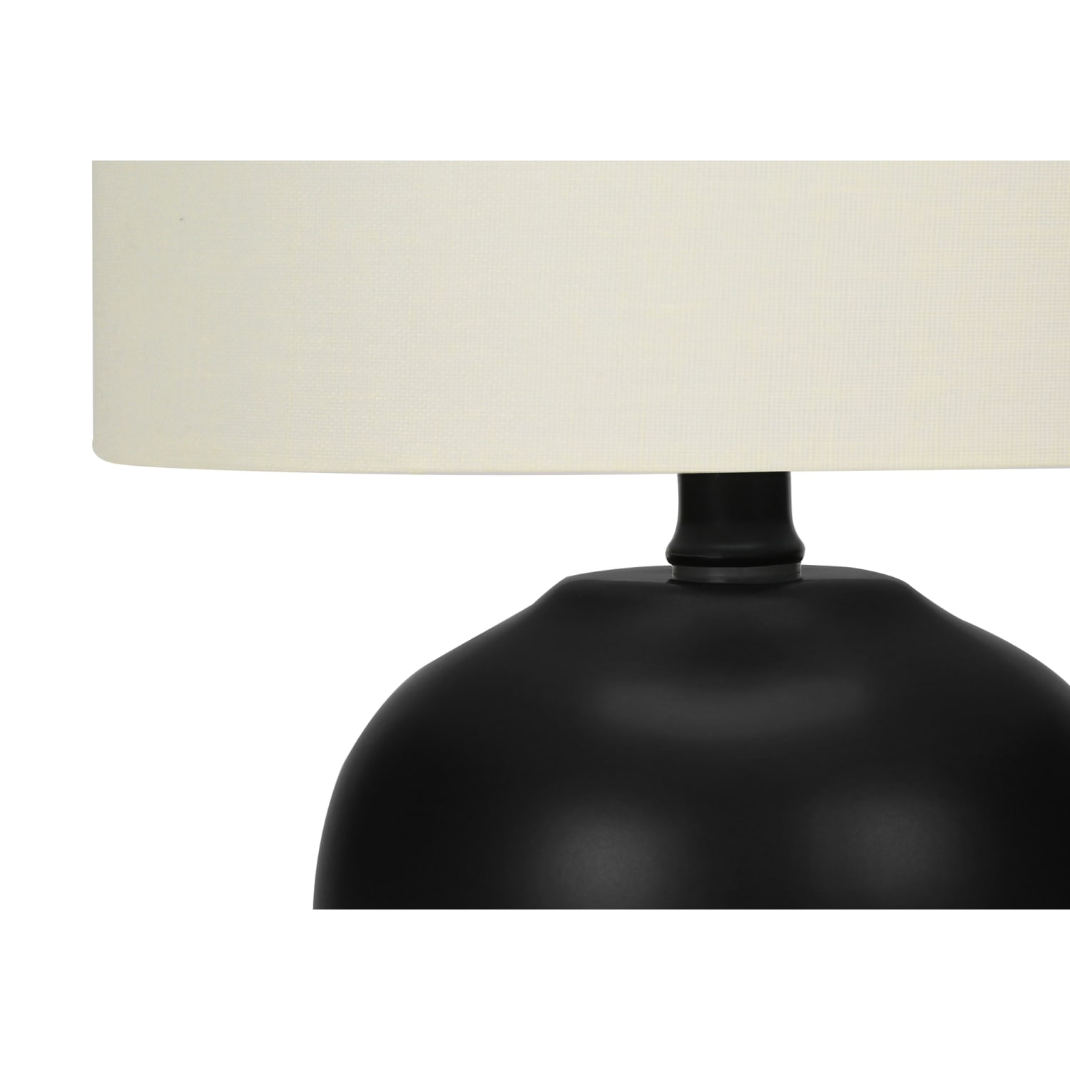 Monarch Specialties Kelley Table Lamp, 17inH, Ivory/Black - Image 6