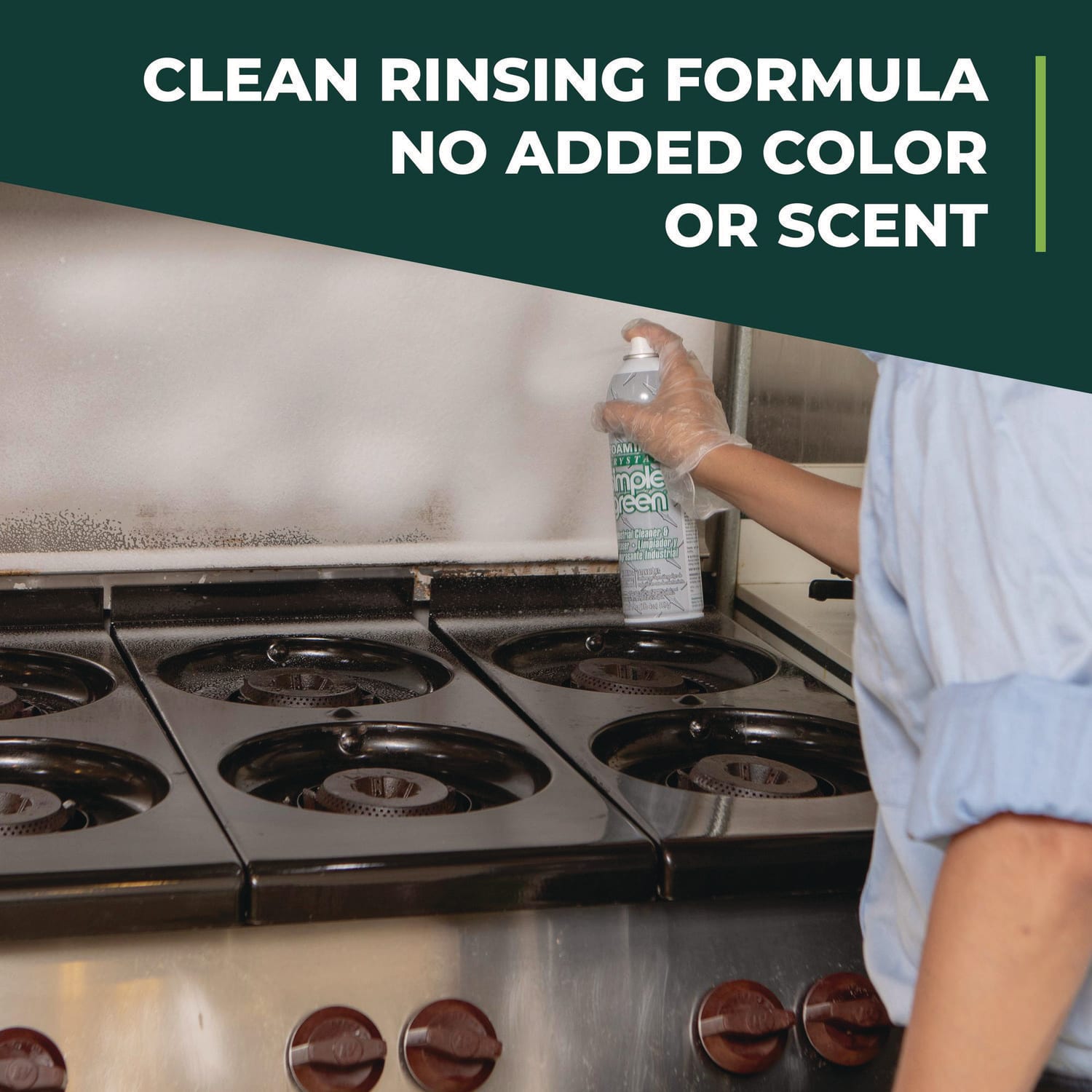 Simple Green Foaming Crystal Industrial Cleaner and Degreaser, 20 oz Aerosol Can, 12/Carton - Image 5