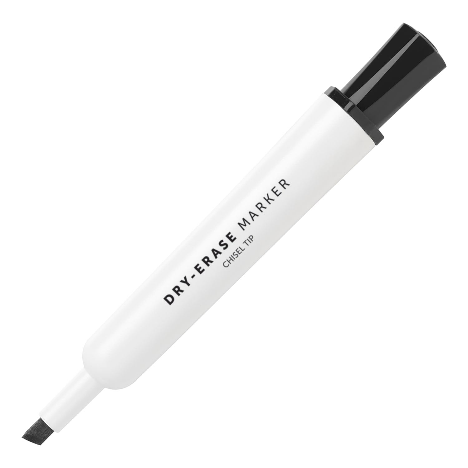 Office Depot Brand Low-Odor Dry-Erase Markers, Chisel Point, 100% Recycled Plastic Barrel, Black, Pack Of 5 - Image 3