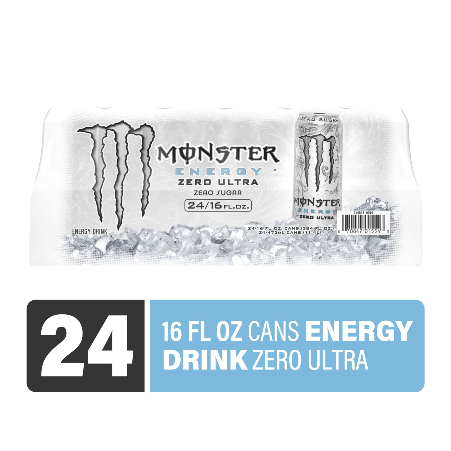 Monster Energy Ultra Zero, 16 Oz, Case Of 24 Cans - Image 3