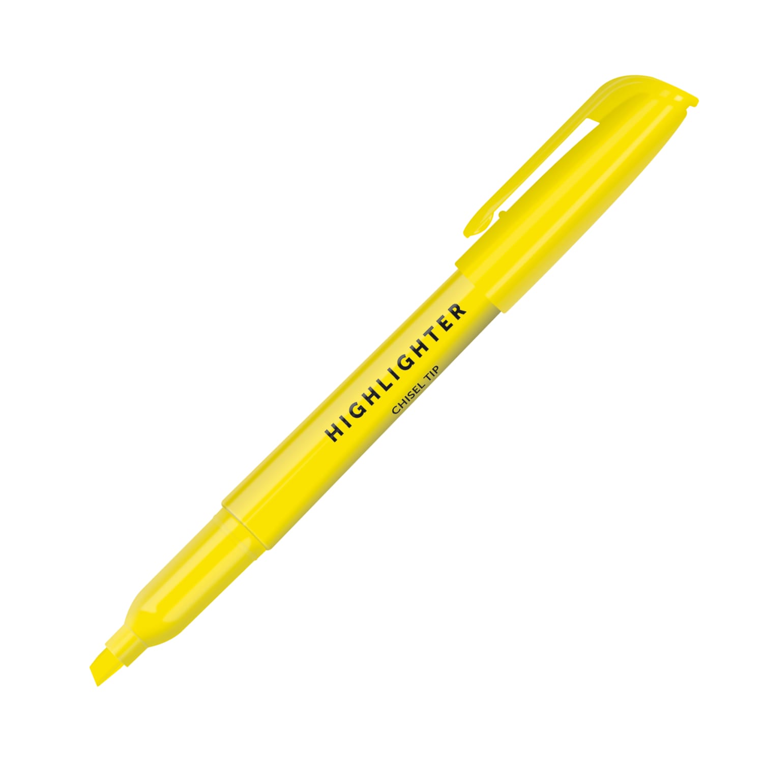 Office Depot Brand Pen-Style Highlighters, 100% Recycled Plastic Barrel, Fluorescent Yellow, Pack Of 12 - Image 4