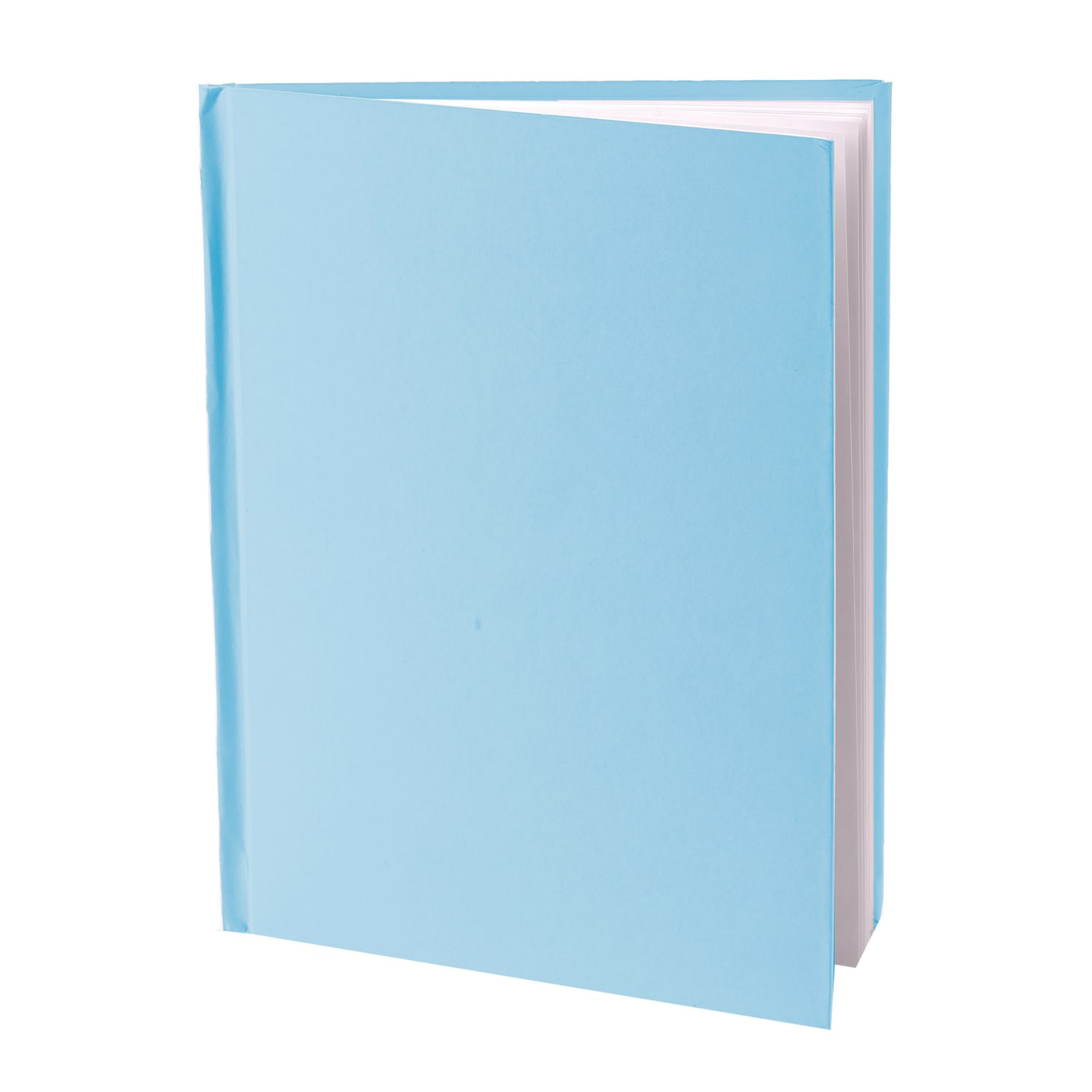 Ashley Young Authors Hardcover Blank Book, 8inH x 6inW Portrait, 14 Sheets/28 Pages, Blue Cover, White Pages, Pack Of 12 - Image 3