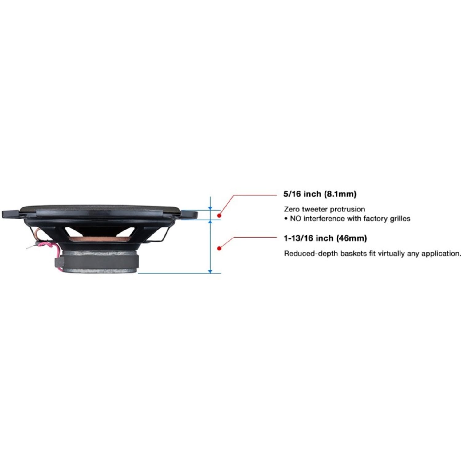 JVC drvn CS-DF620 Speaker - 25 W RMS - 300 W PMPO - 2-way - 2 Pack - 70 Hz to 19 kHz - 4 Ohm - 86 dB Sensitivity - 6.30in Woofer - Car - Image 5